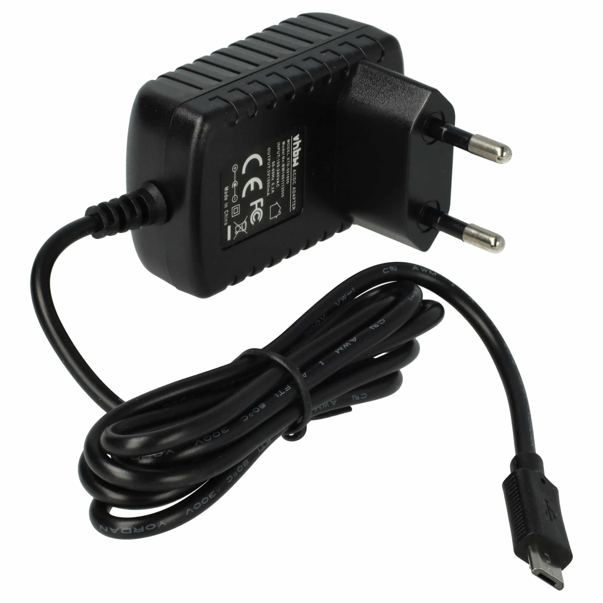 Chargeur micro-USB remplace Philips CP1759/01, CP1484/01 pour appareil électronique Jabra - 1,0 A / 5V