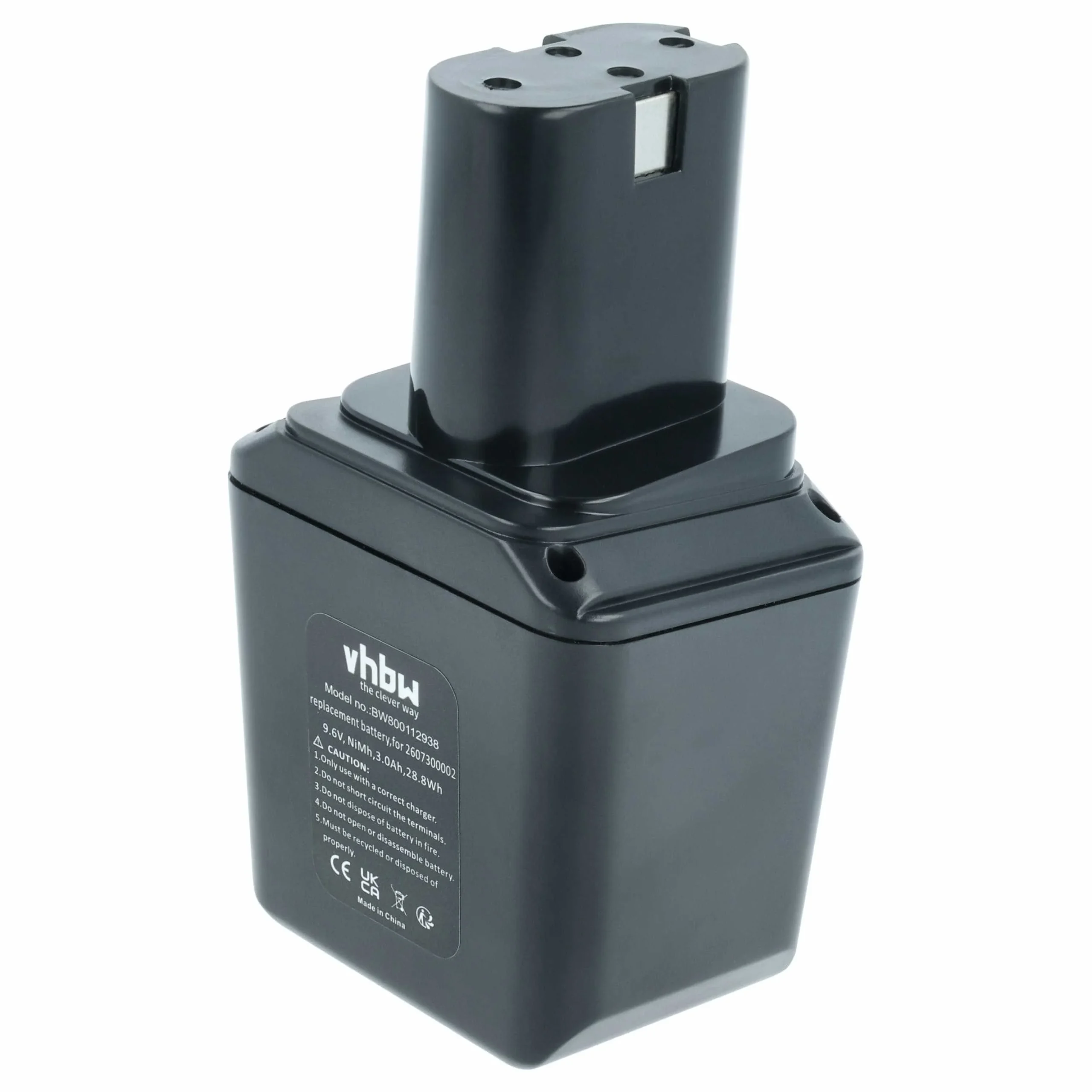Batterie remplace Bosch 2607300002, 2 607 3000 002, 26073000002 outil électrique Bosch - 3Ah 9,6V NiMH