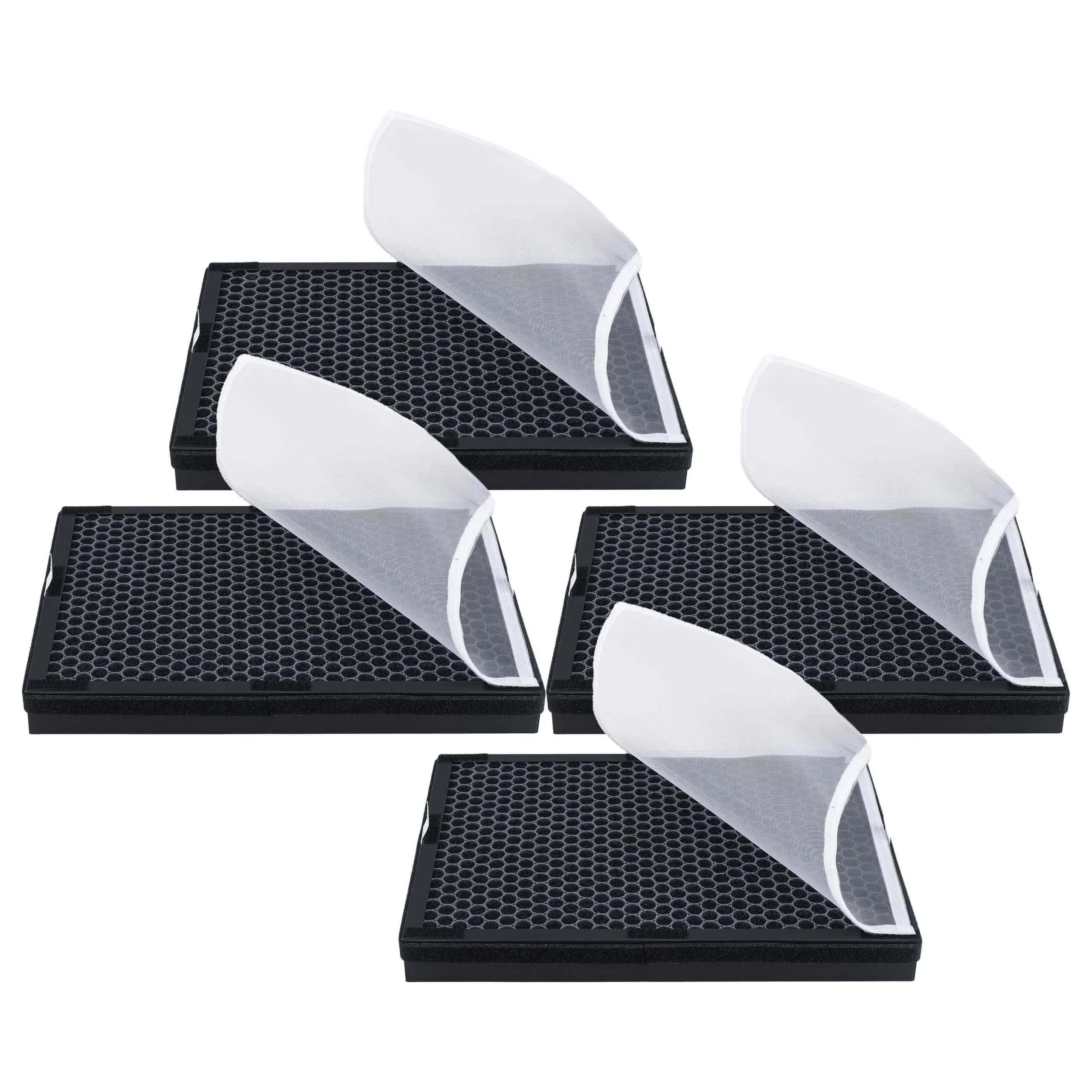 4x Filtre remplace Rowenta XD6220F0 pour purificateur Rowenta- charbon actif + Allergy+