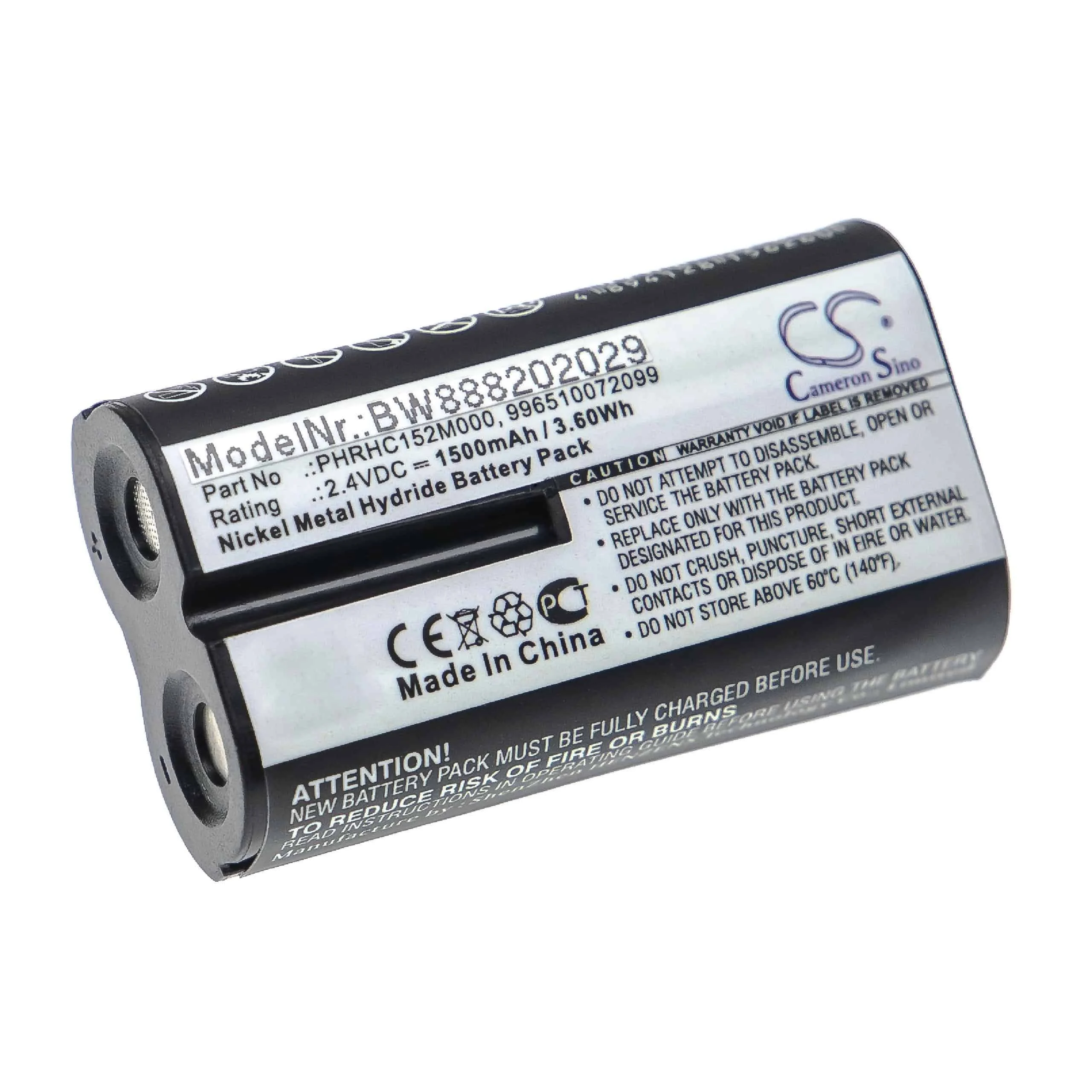 Batterie remplace Philips PHRHC152M000, 996510072099 pour moniteur bébé Philips - 1500mAh 2,4V NiMH