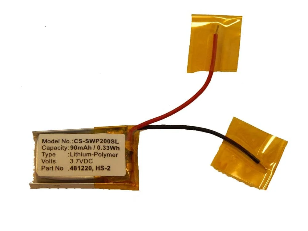 Batterie remplace Samsung AHB601218, B481220, 481220, HS-2 casque audio Samsung - 90mAh 3,7V Li-polymère