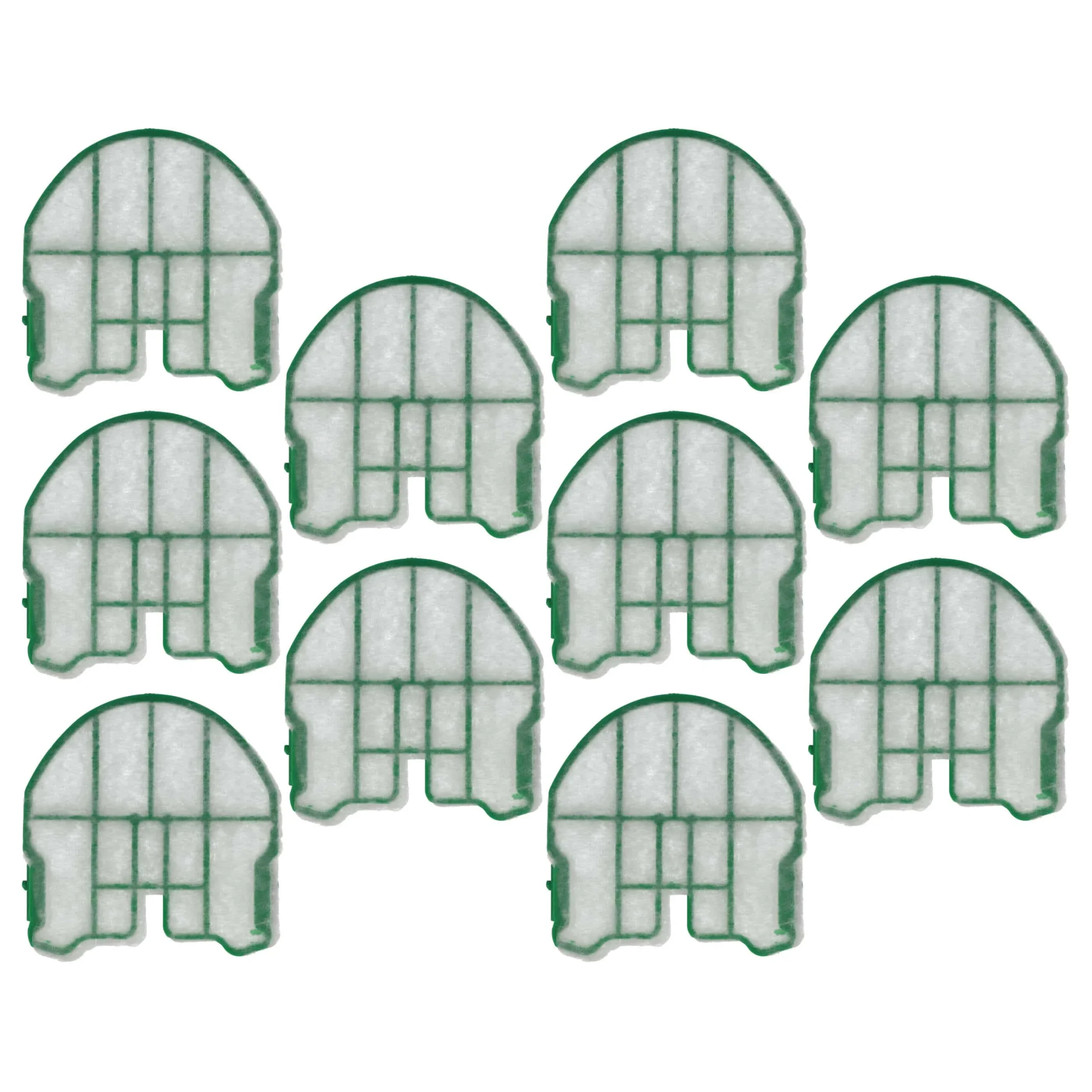 10x Filtre pour aspirateur Vorwerk Kobold VB 100, VB100 - filtre protection moteur, 8,6 x 9,2 cm