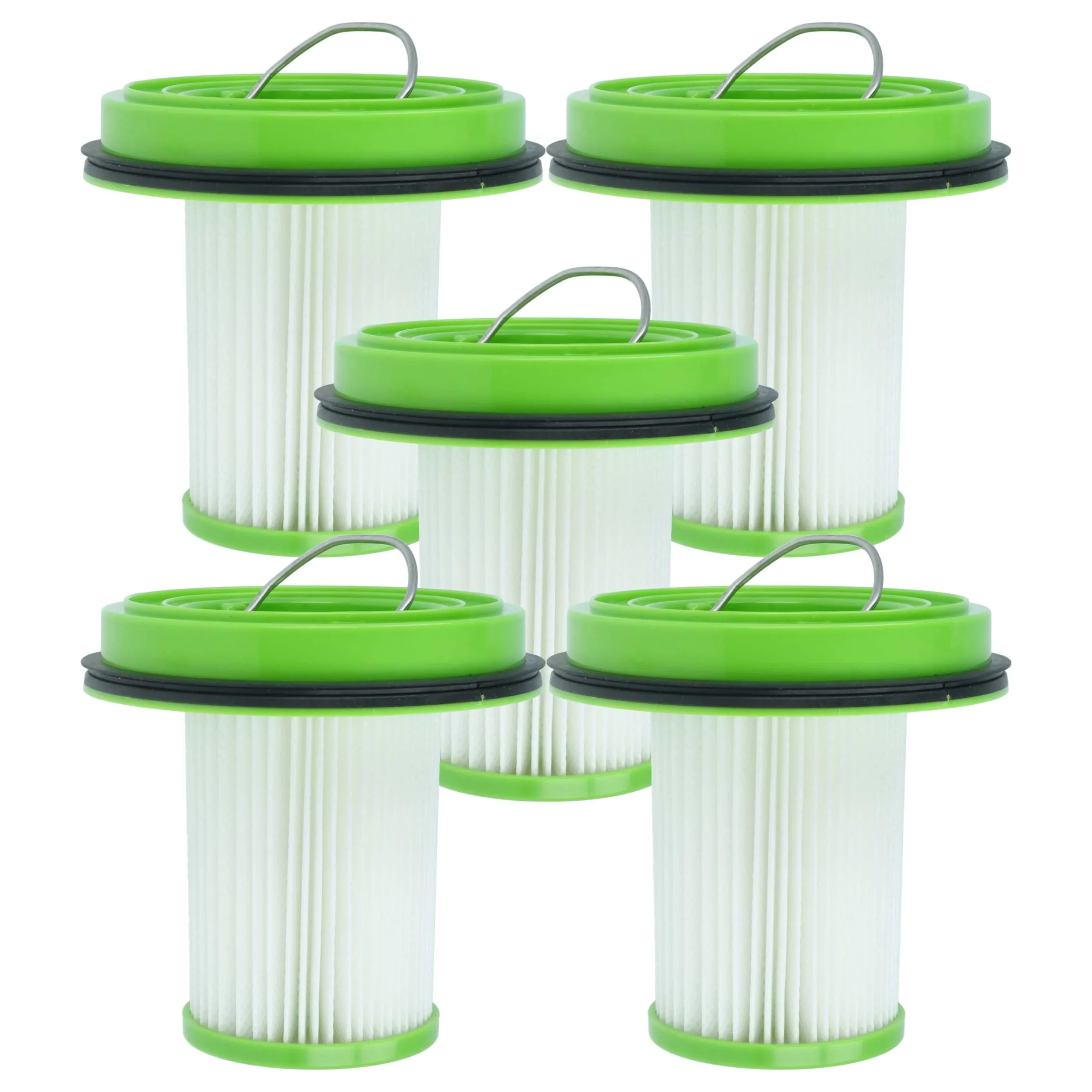 5x Filtres remplace Greenworks 2950707, ASV-HF2-GW pour aspirateur - filtre HEPA H13