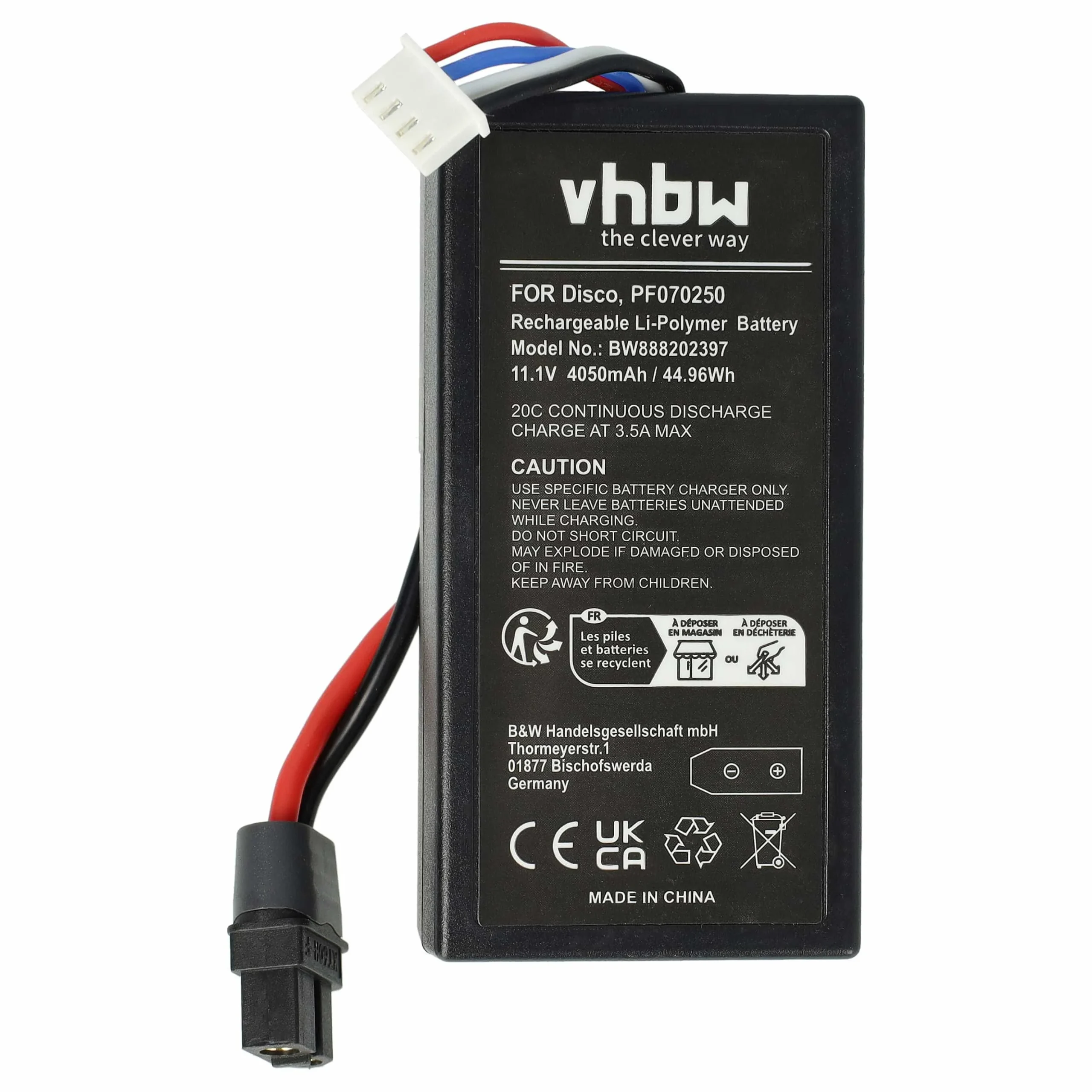 Batterie pour drone Parrot Disco- 4050mAh 11,1V Li-polymère