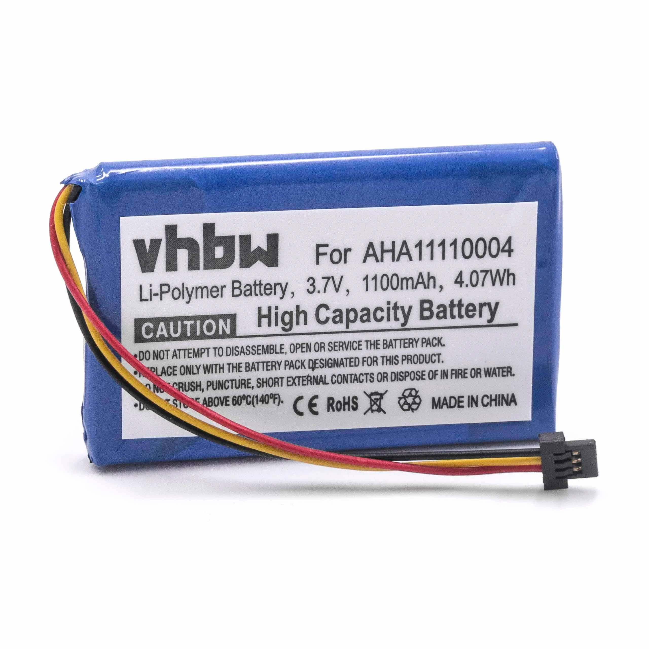 Batterie remplace TomTom P5, AHA11110004, P6 pour navigation GPS TomTom - 1100mAh 3,7V Li-ion