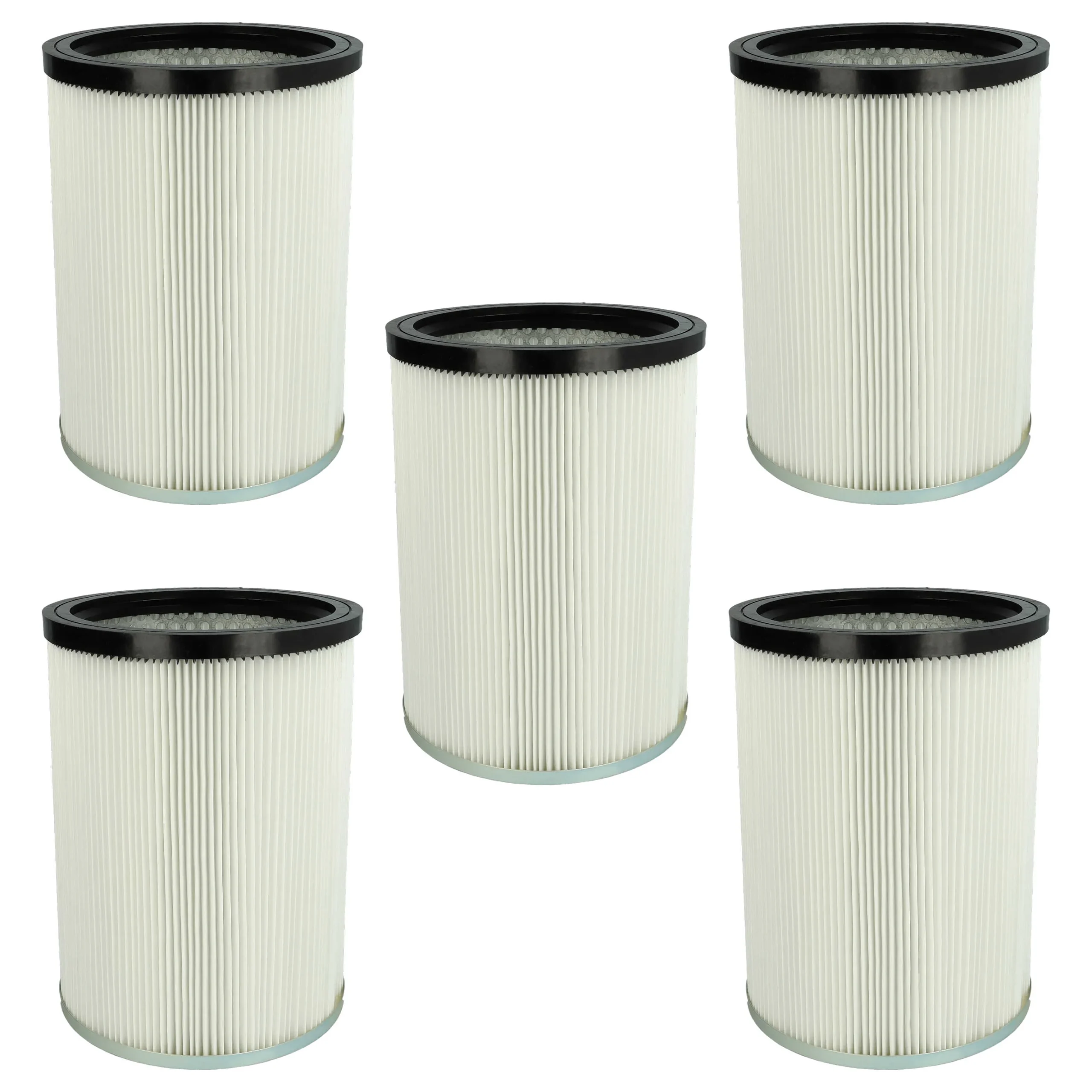 5x Filtre remplace Kärcher 9.770-988.0, 6.907-038.0 pour aspirateur Kärcher - Cartouche Filtre F8, blanc