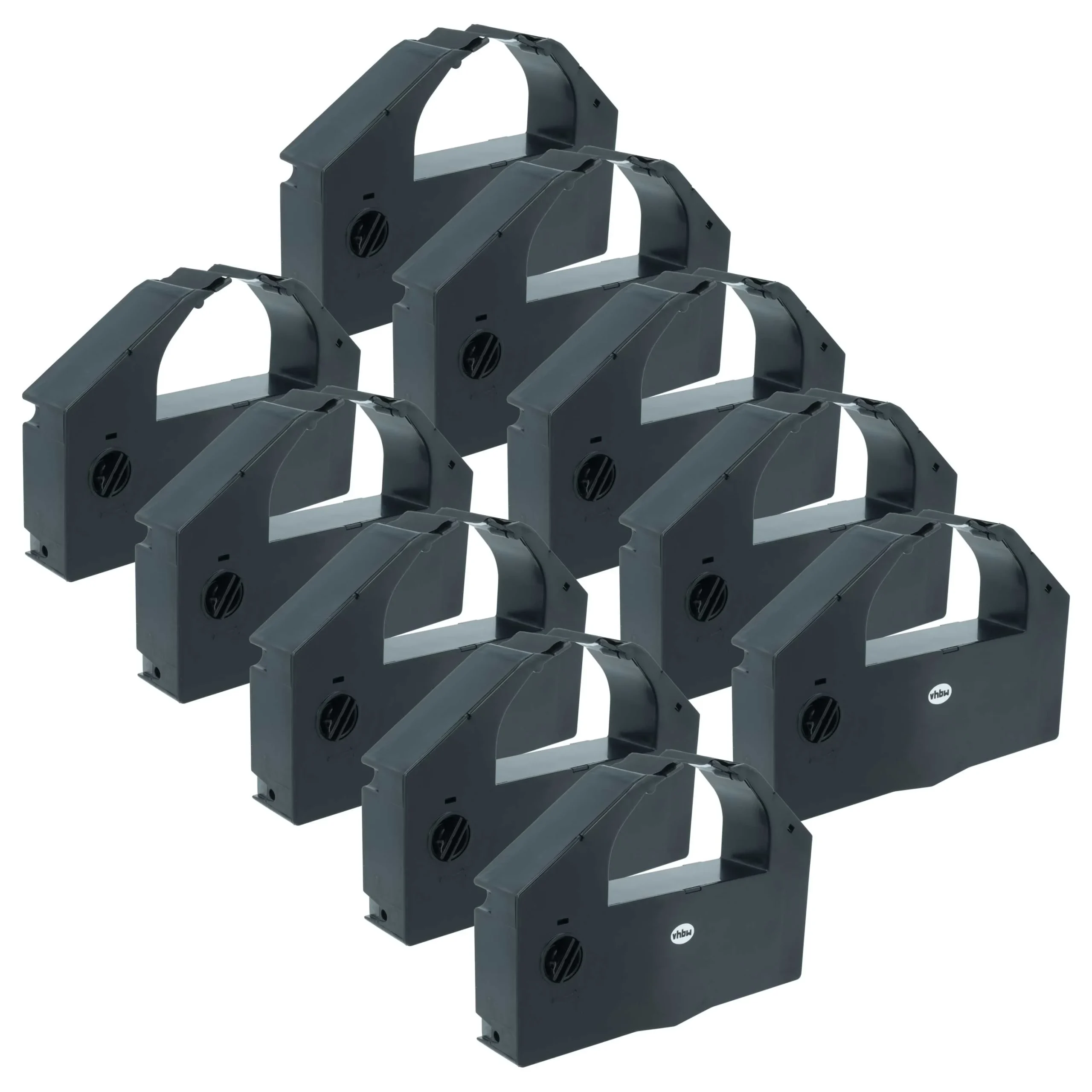10x Ruban encreur remplace Epson C13S015066, S015067 pour imprimante matricielle / étiquette - noir