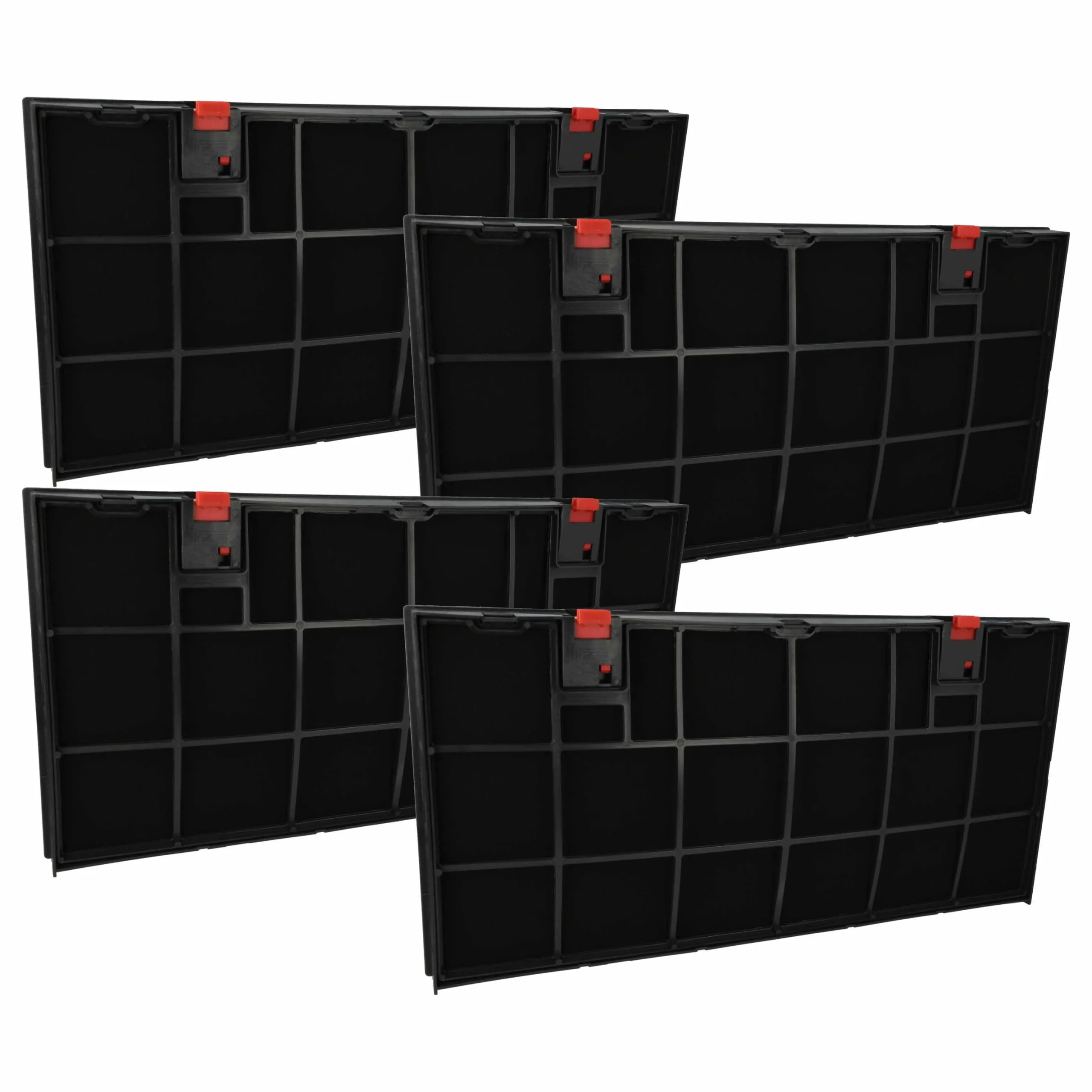 4x Filtres à charbon actif remplace AEG 1250221363005, 0243271009, 4006121521 pour hotte Bauknecht - Accessoires appareils ménagers