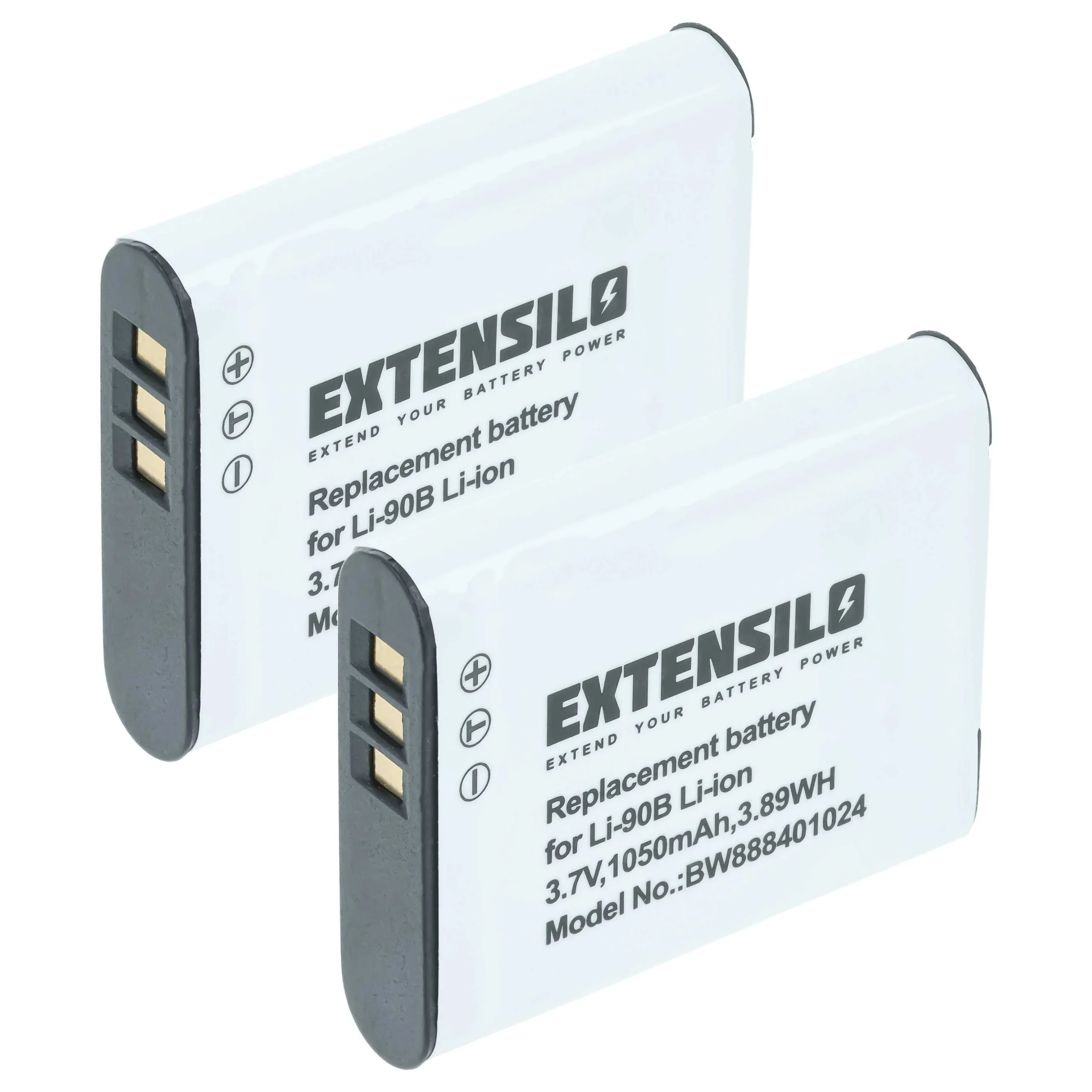 2x Batteries remplace Olympus Li-92B, Li-90B pour appareil photo OM System- 1050mAh 3,7V Li-ion