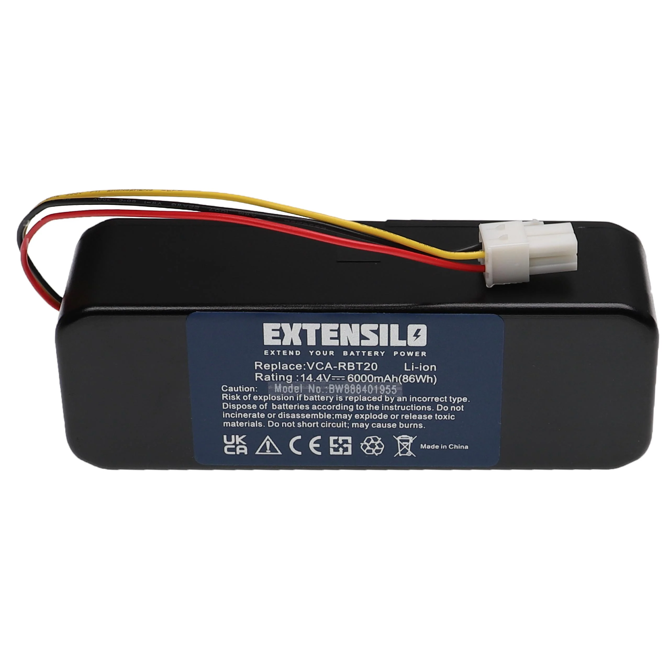 Batterie remplace Samsung AP5576883, AP5579205 pour robot aspirateur Samsung - 6000mAh 14,4V Li-ion