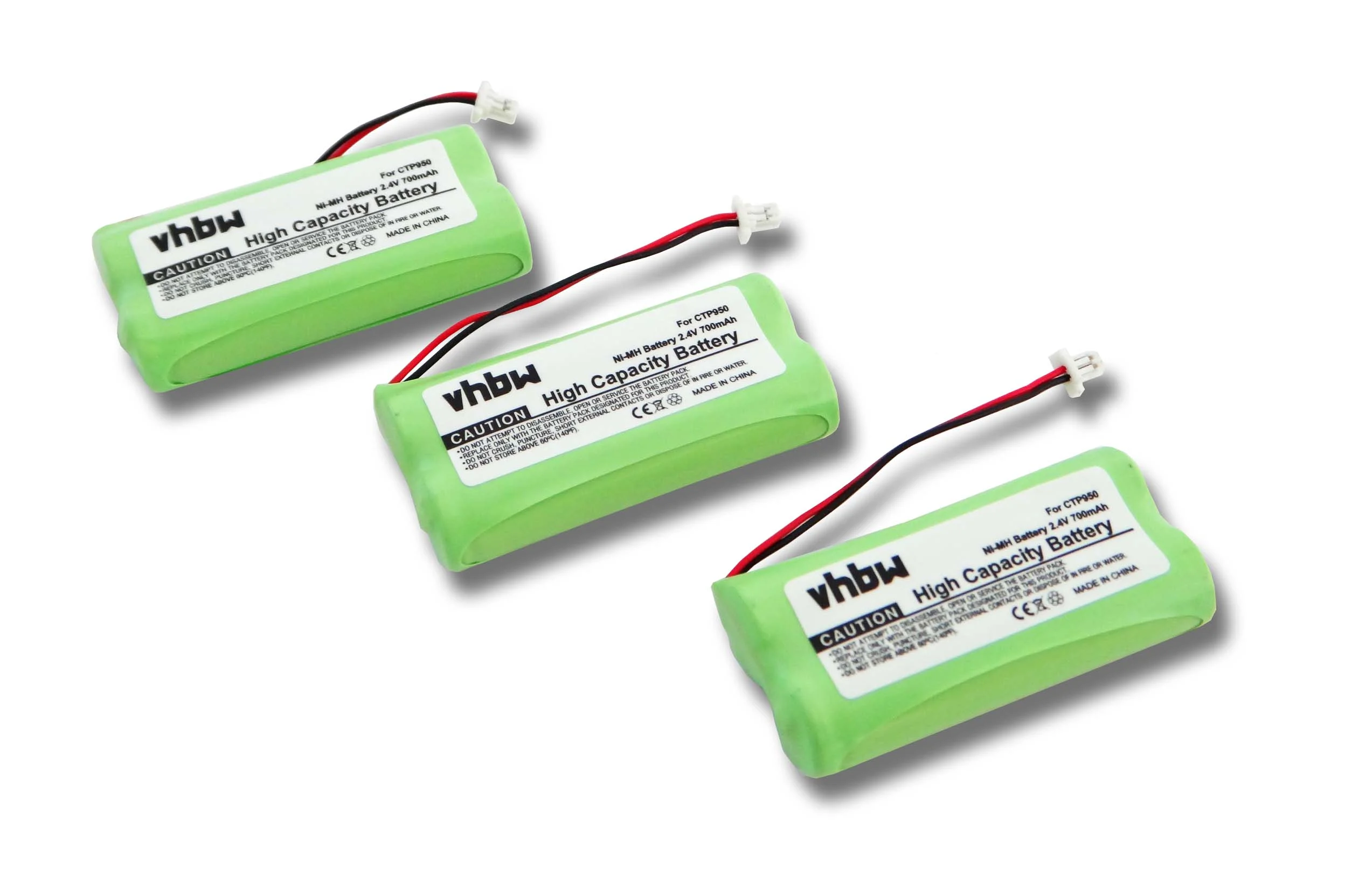 3x Batteries pour téléphone Bang & Olufsen BeoCom 4 - 700mAh 2,4V NiMH