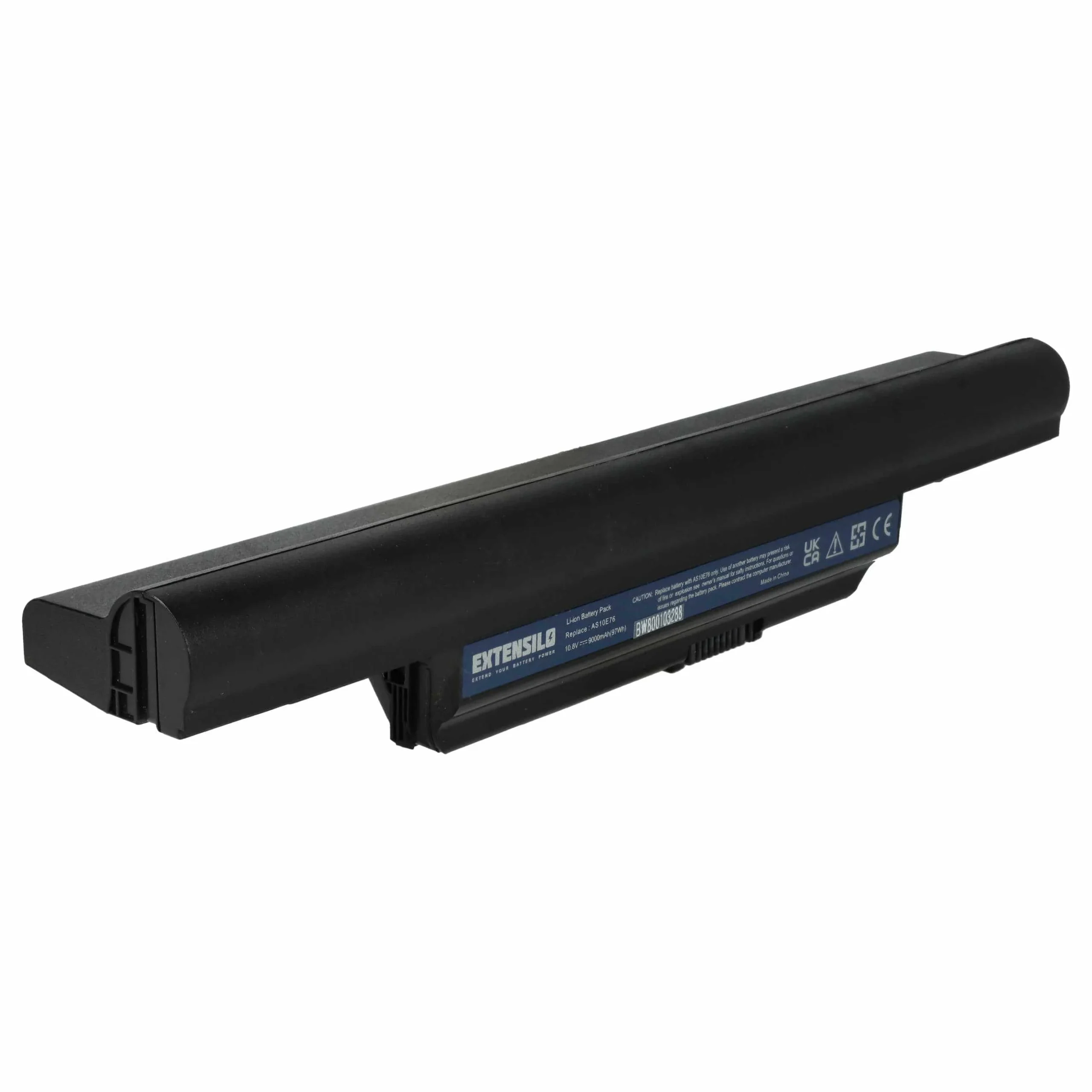 Batterie remplace Acer AK.006BT.082, 934T2085F pour ordinateur portable Acer- 6600mAh 11,1V Li-ion, noir