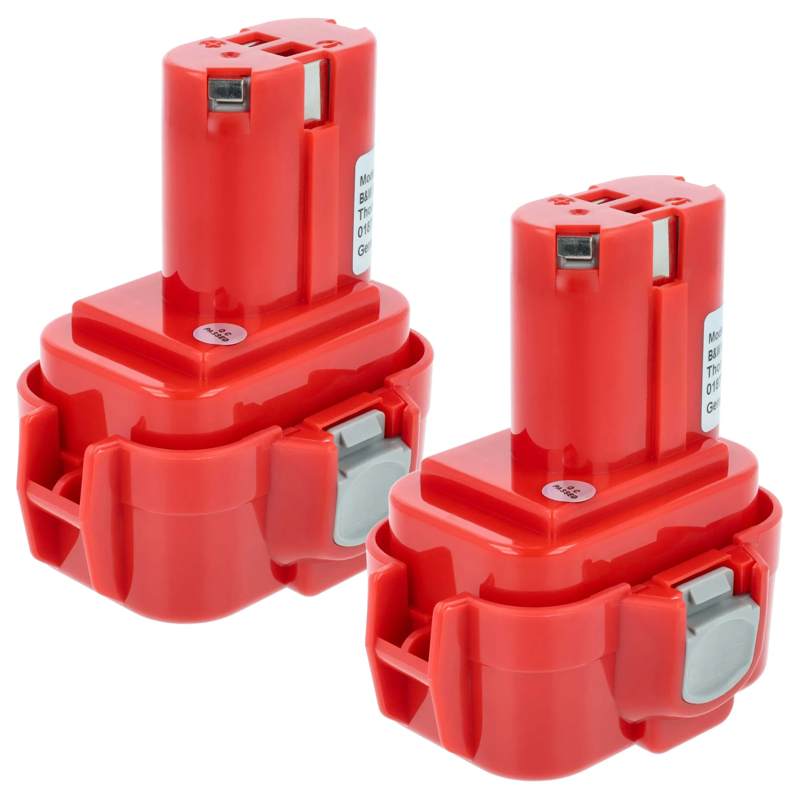 Batterie (2 pcs.) remplace Makita 192321-5, 192404-1, 192019-4 outil électrique Makita - 3Ah 9,6V NiMH