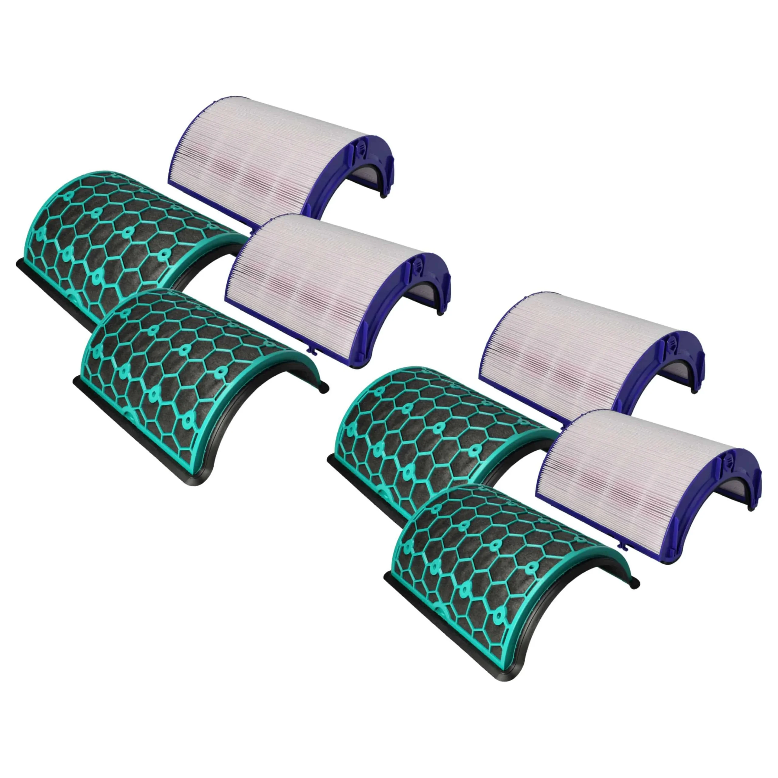 Set 4 filtres remplace Dyson 968707-04, 968707-05 pour humidificateur - filtre HEPA, filtre à charbon actif