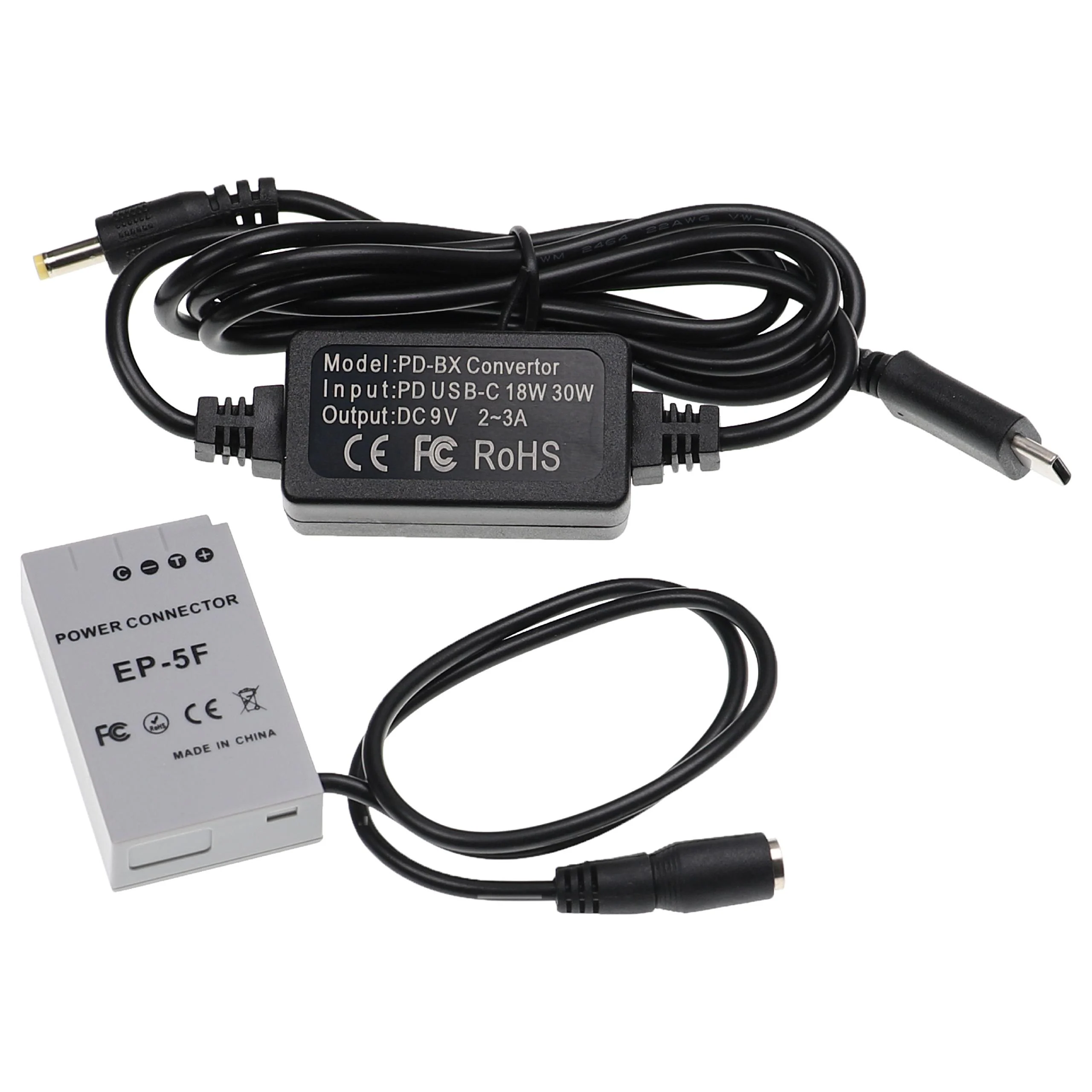Bloc secteur USB remplace Nikon EH-5 pour caméra Nikon + coupleur DC comme Nikon