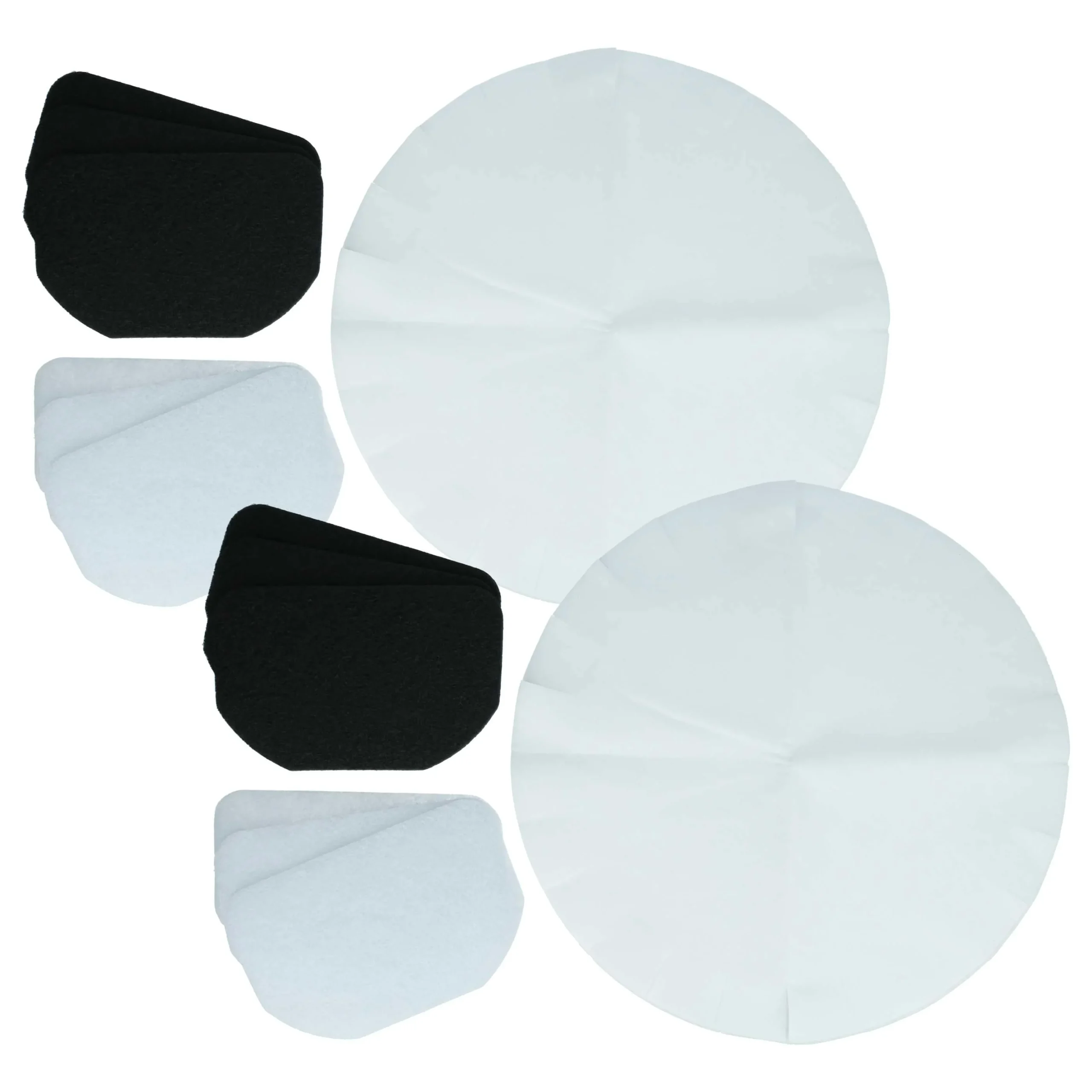 12x filtre papier, 6x filtre à charbon actif, 6x filtre à graisses remplace DeLonghi 5525102200 pour friteuse - Filtres