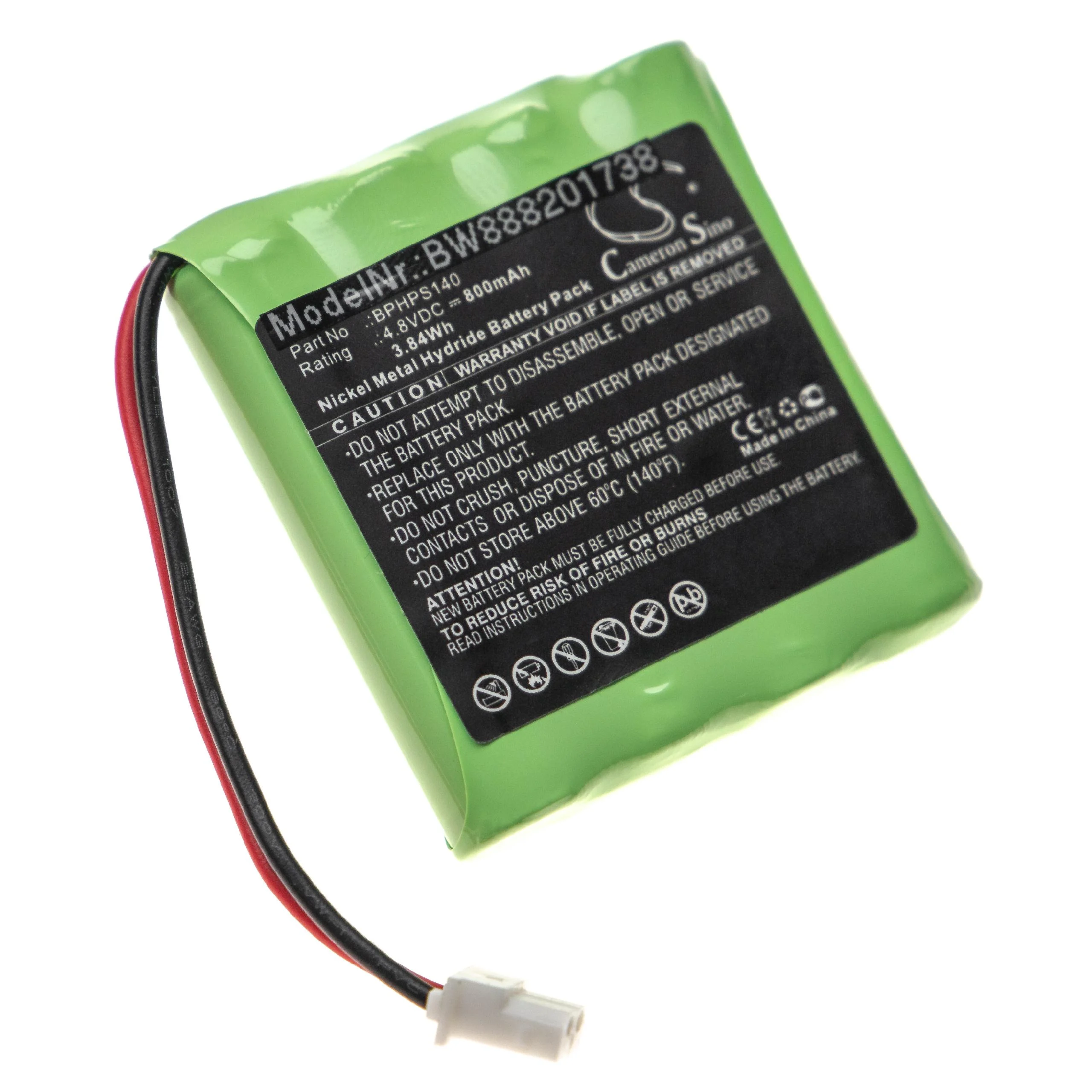 Batterie remplace Velleman BPHPS140 outil de mesure Velleman - 800mAh 4,8V NiMH