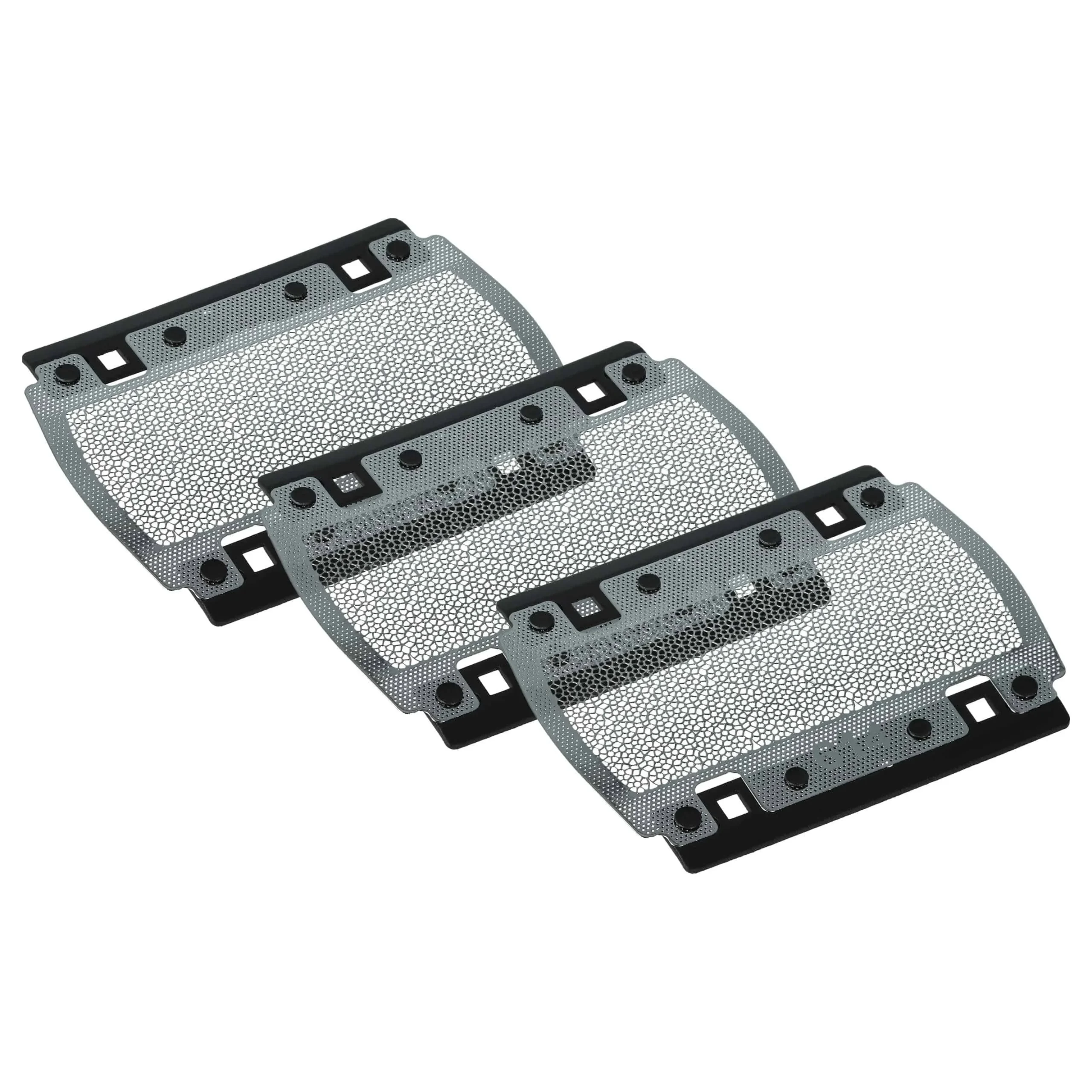 3x grille de rasoir remplace Braun 614, 615 pour - noir / argenté