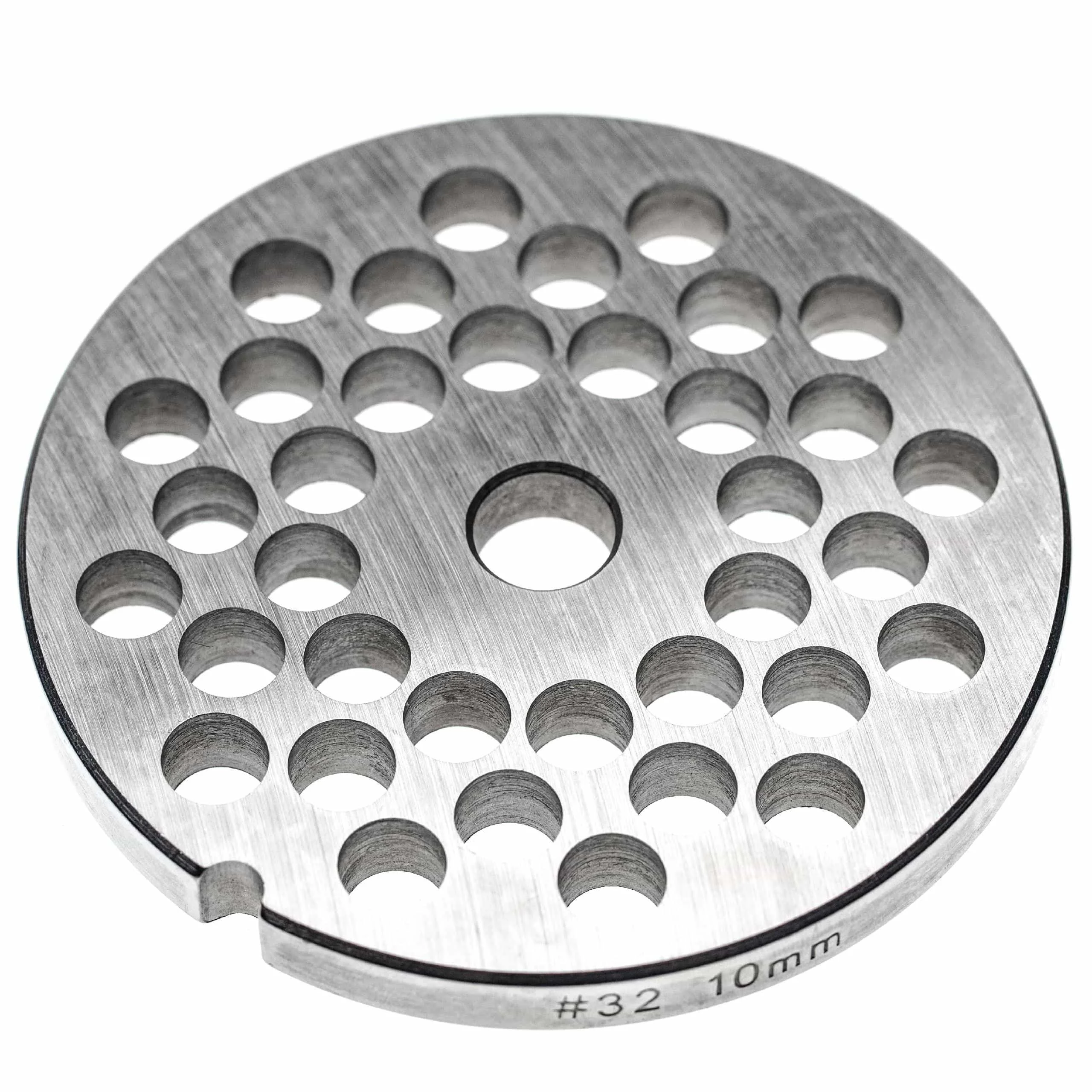 Disque perforé t. 32 pour hachoir Caso - trous 10 mm ⌀, acier inox
