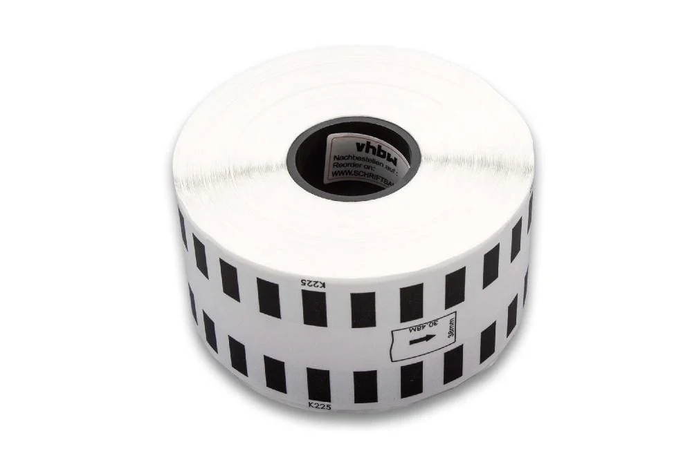 Étiquette remplacent Brother DK-22225 pour imprimante étiqueteuse - 38mm x 30,48m