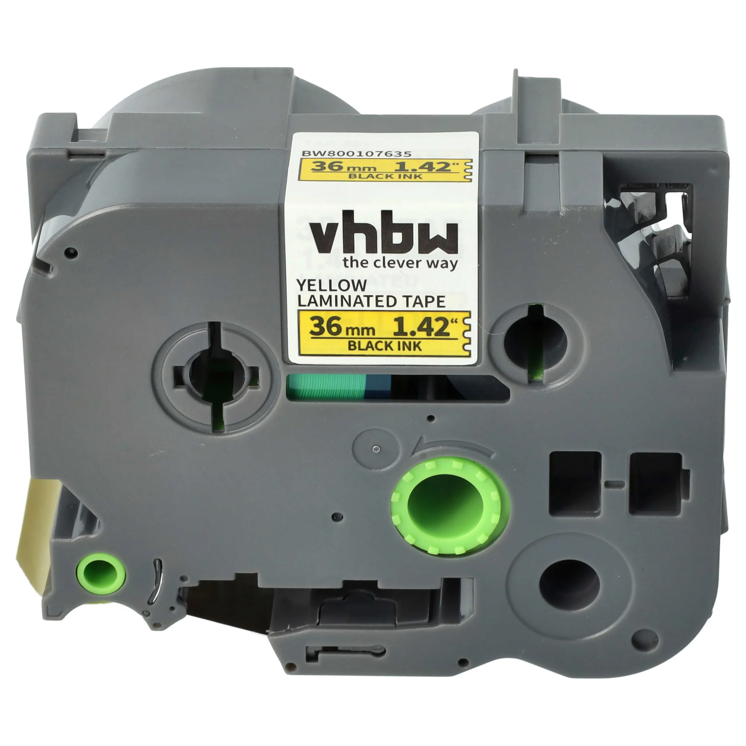 Cassette à ruban remplace Brother TZE-661L, TZ-661 - 36mm lettrage Noir ruban Jaune, plastique
