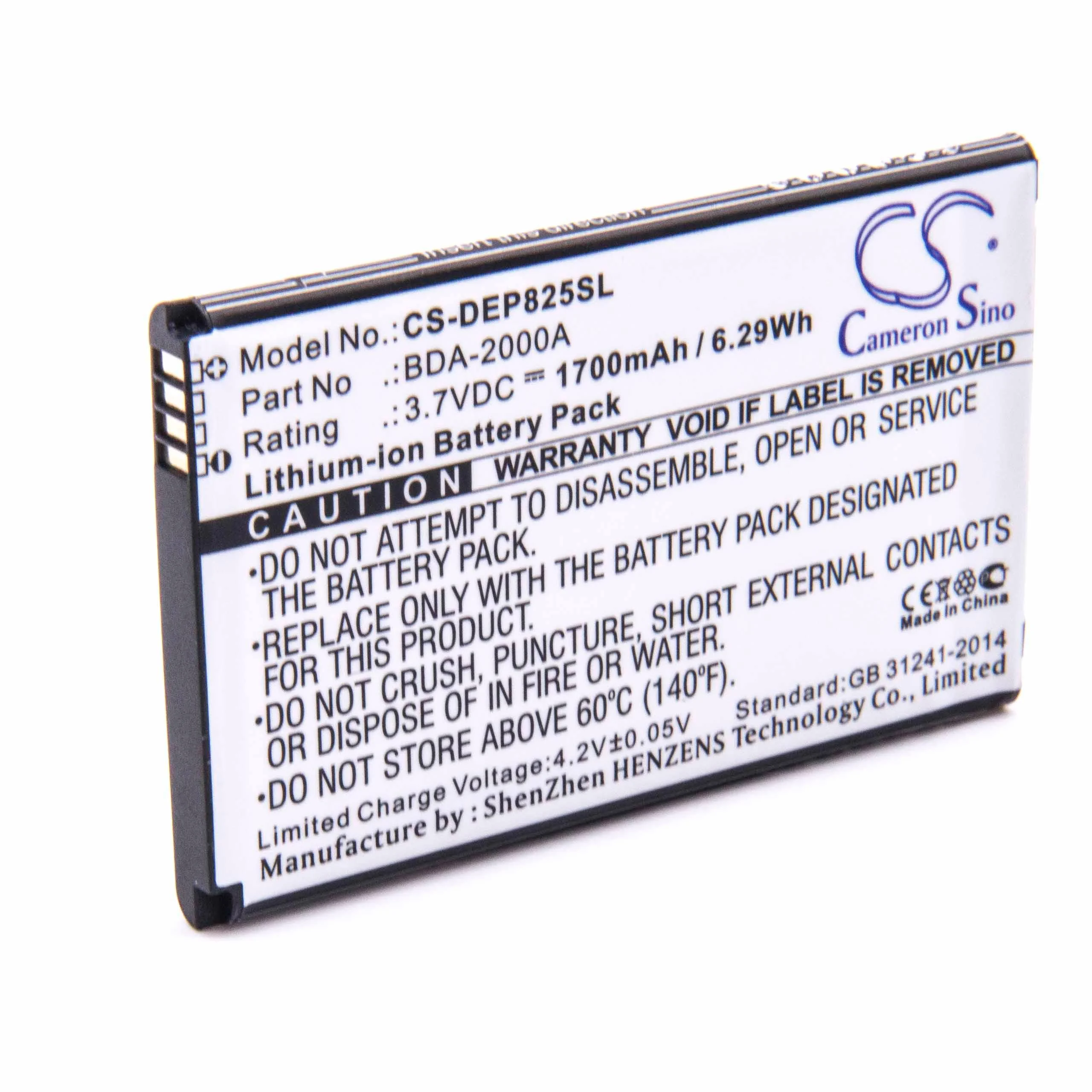 Batterie remplace Doro BDA-2000A téléphone portable senior Doro - 1700mAh 3,7V Li-ion