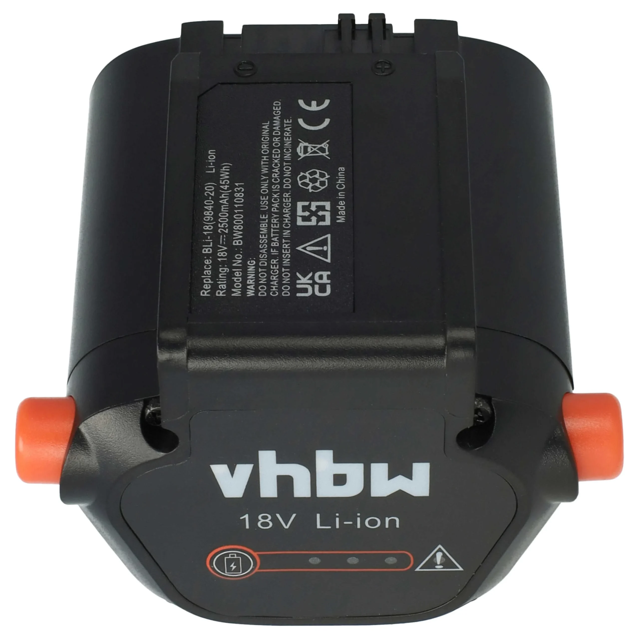 Batterie remplace Gardena BLi-18, 9839-20, 9840-20 pour outil de jardinage - 2500mAh 18V Li-ion
