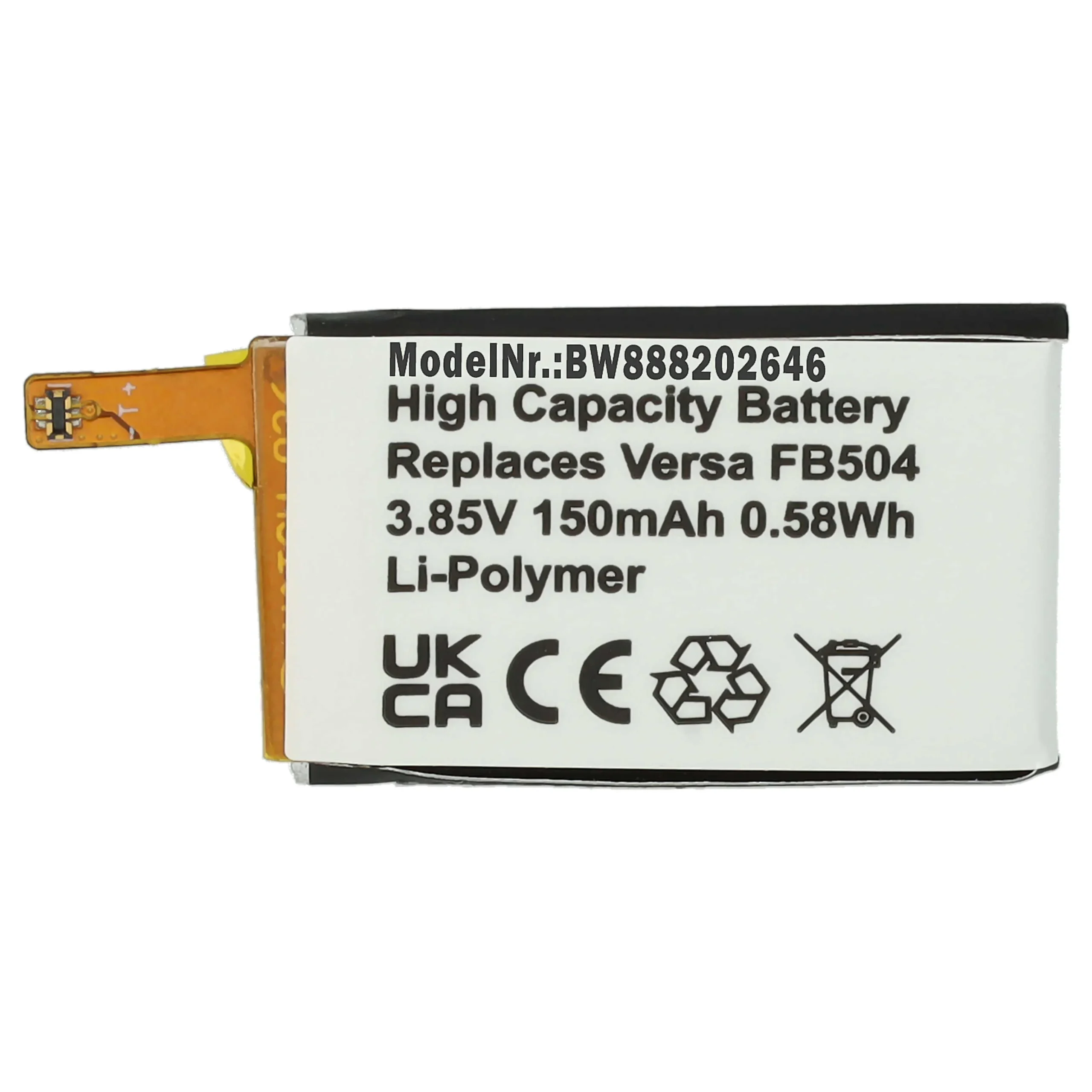 Batterie remplace Fitbit R-41021555, 261827 montre connectée - 150mAh 3,85V Li-polymère + outils