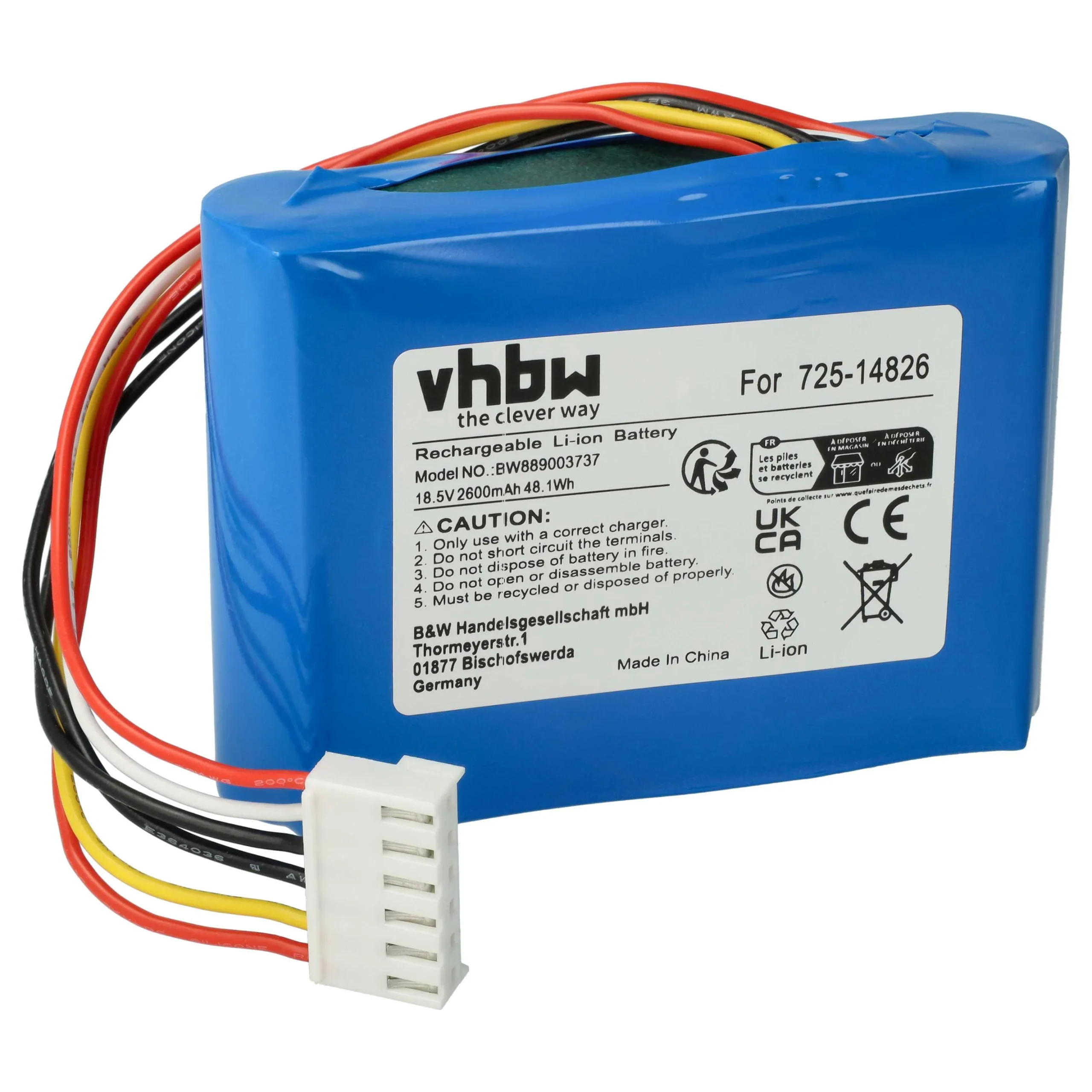 Batterie remplace Cub Cadet 725-14826, 725-14827, 725-18426 pour outil de jardinage - 2600mAh 18,5V Li-ion