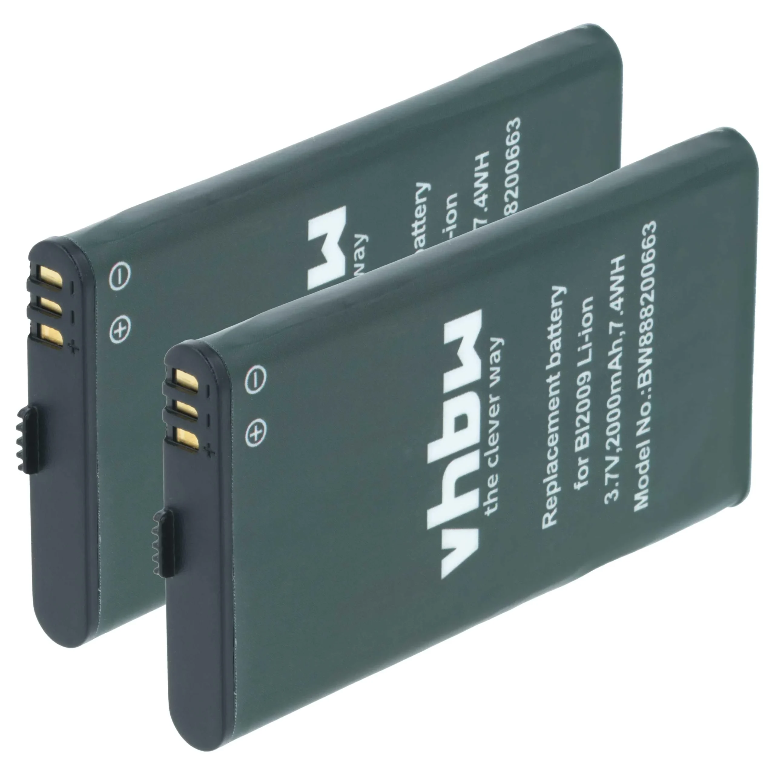 2x Batteries remplace Hytera BL2009 pour radio talkie-walkie Hytera- 2000mAh 3,7V Li-ion