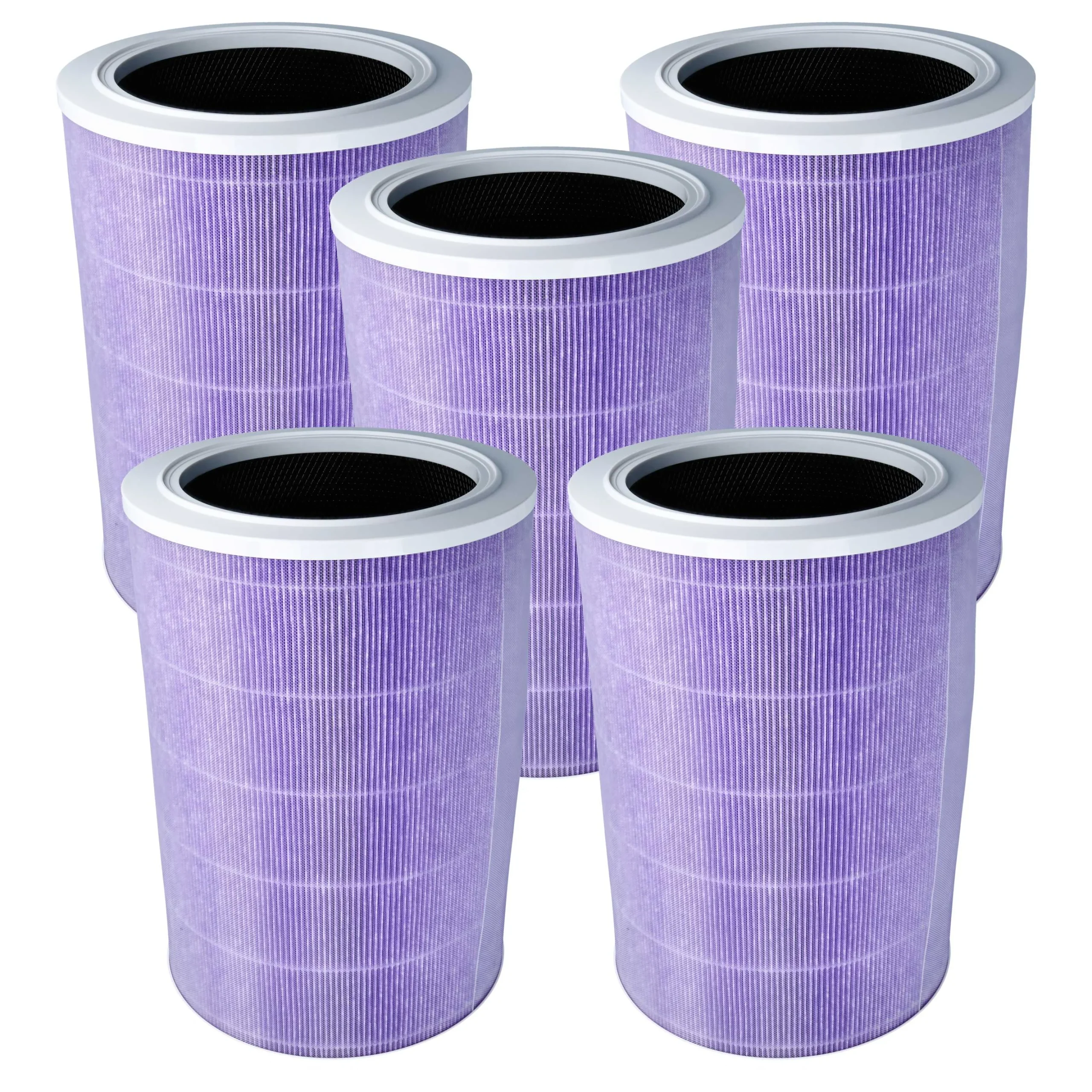5x Filtre HEPA remplace Trebs 15679093 pour purificateur d'air Xiaomi, avec charbon actif, antibactérien - Filtres