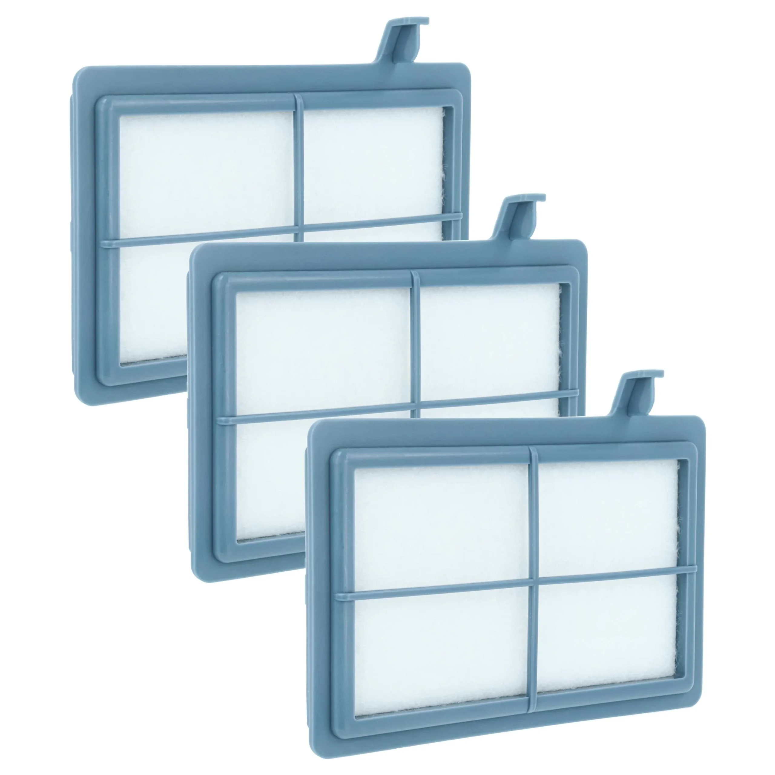 3x Filtre remplace AEG EF75C, 9001660431 pour aspirateur - filtre protection moteur, 9,9 x 12,9 cm