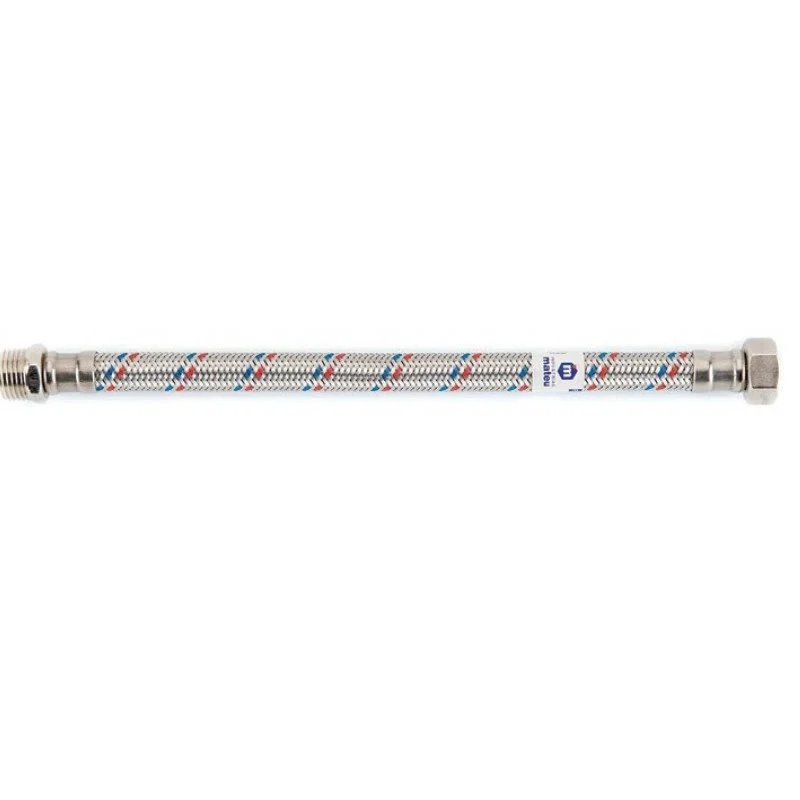 Flexible de raccord tresse acier inox M10 F 12x17 - long. 30 cm (l'unité)