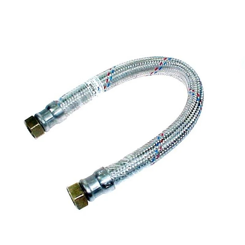 Flexible sanitaire 50cm FF 20x27 DN19 tresse/douille inox 1p - Promos