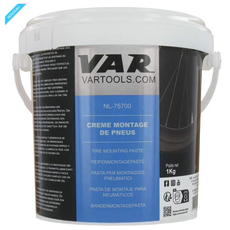 Graisse de montage VAR 1kg spécial pneus Tubeless - Promos