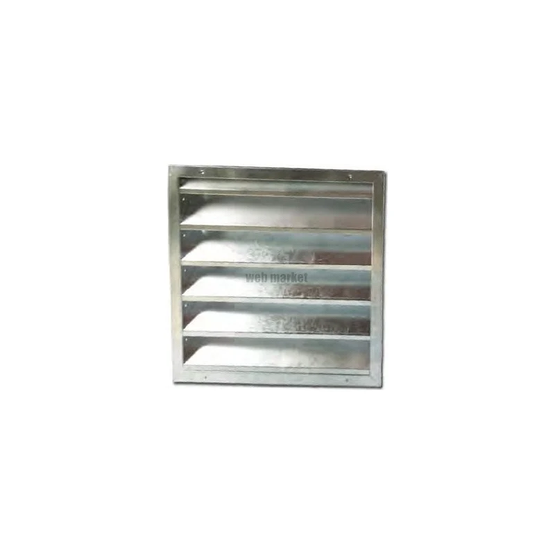GRILLE DE REPRISE D'AIR EXTÉRIEUR EN ACIER - PAS D'AILETTES 100MM