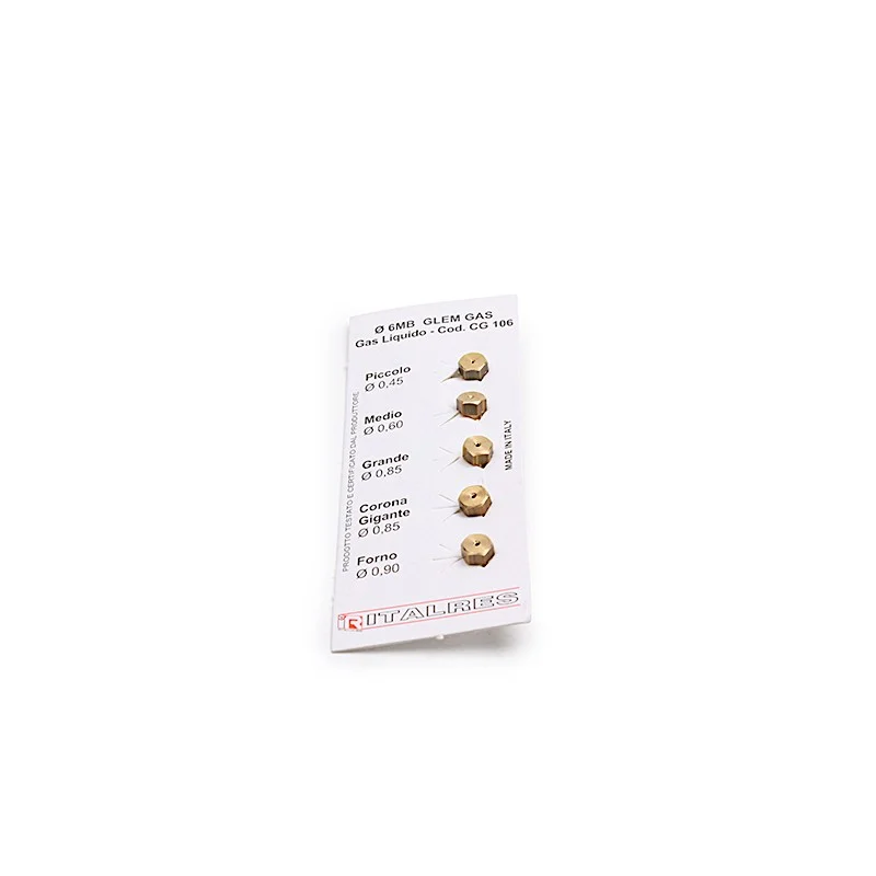 Jeu d'injecteurs gaz liquide Ø 6MB - CG 106