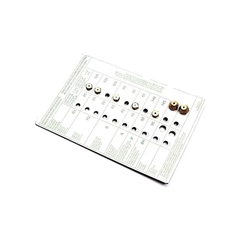 Jeu d'injecteurs gaz naturel pour cuisinière Sauter - 77X7535