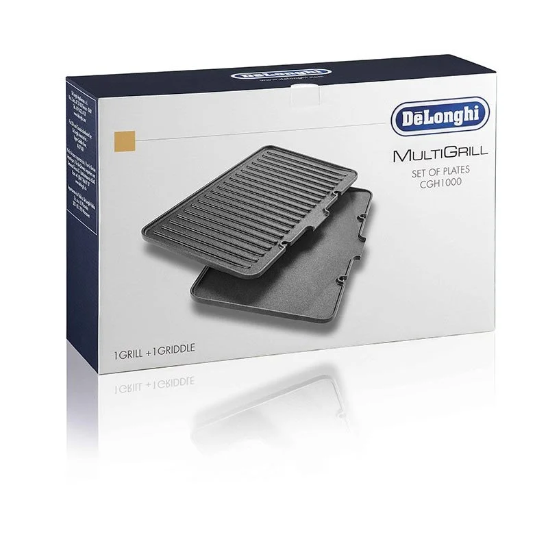 Jeu de plaques pour grill Delonghi 5517910001 - Promos