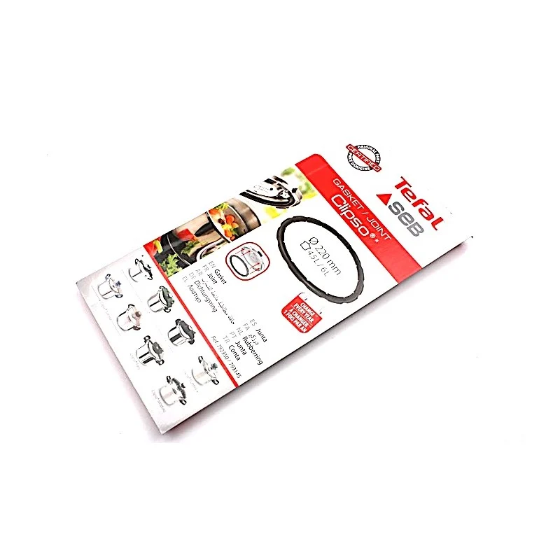 Joint Ø 220 mm pour cocotte-minute 4,5/6/7,5 L Seb Clipso - 792350 793145