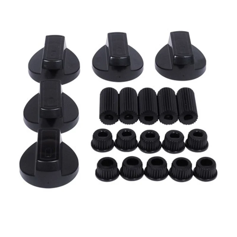 Kit 5 manettes universelles noires diam. 6 et 8 mm - Promos