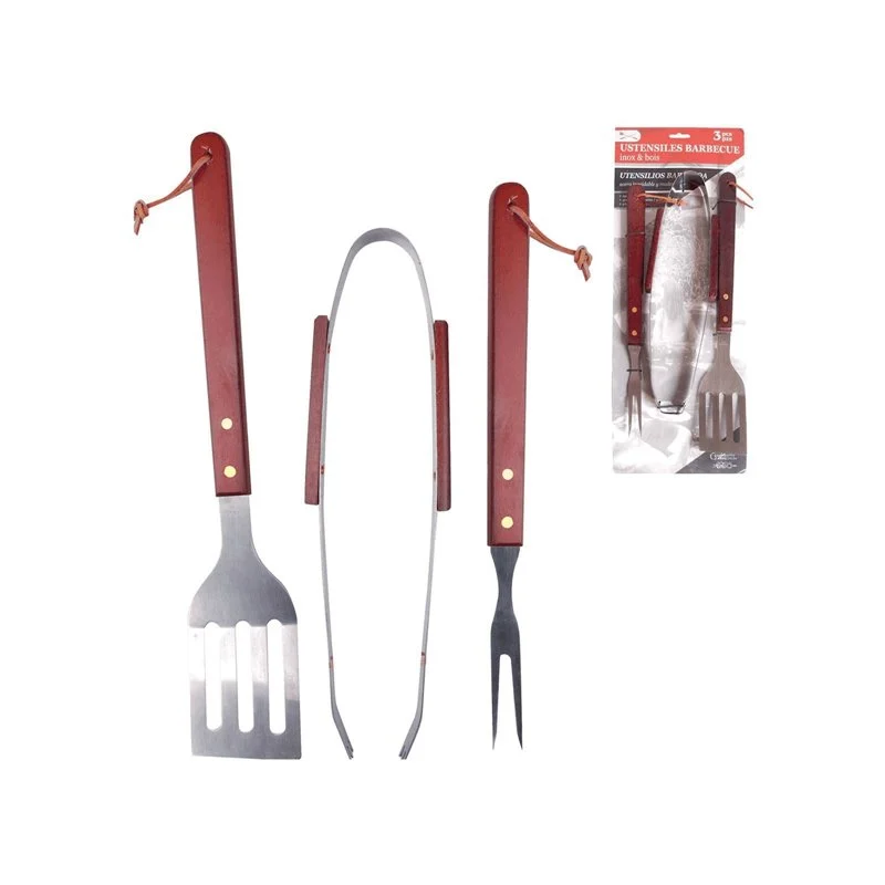 Lot de 3 ustensiles pour barbecue 21988 - Promos