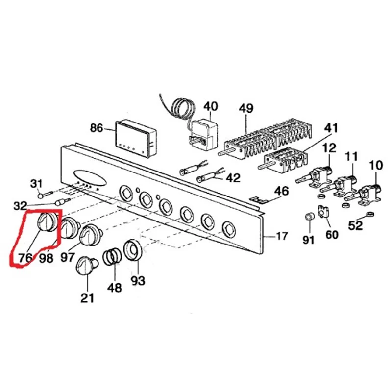Manette pour robinet thermostatique Faure 3372225049 - Promos