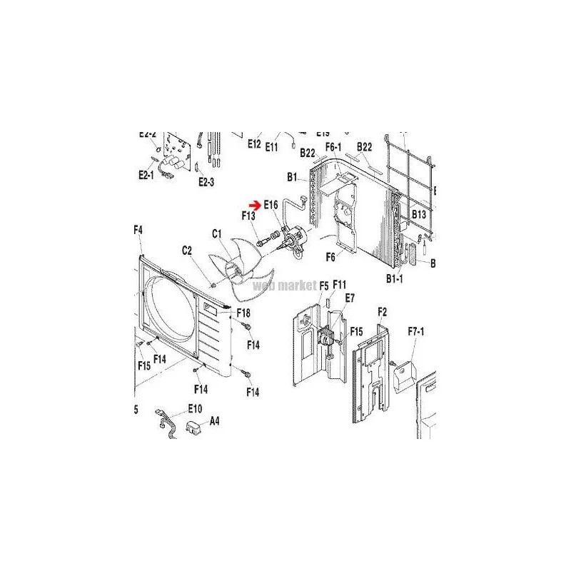 MOTEUR VENTIL D50Q-28 / 3SB40655-1-Daikin