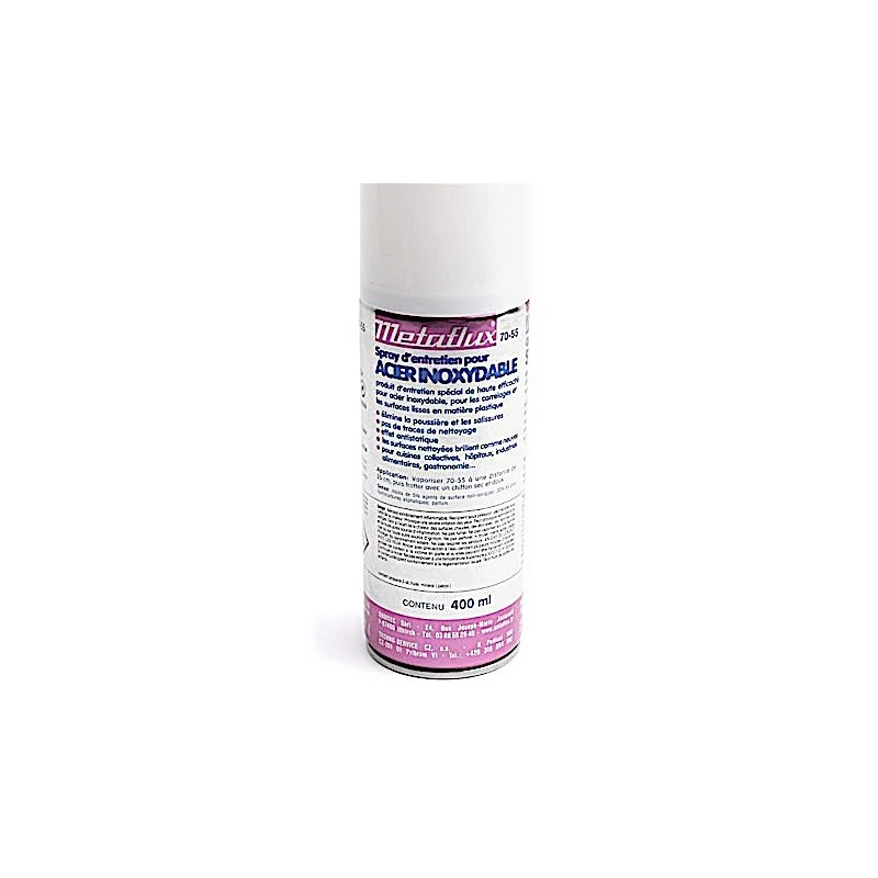 Spray d'entretient pour inox Metaflux - 70-55
