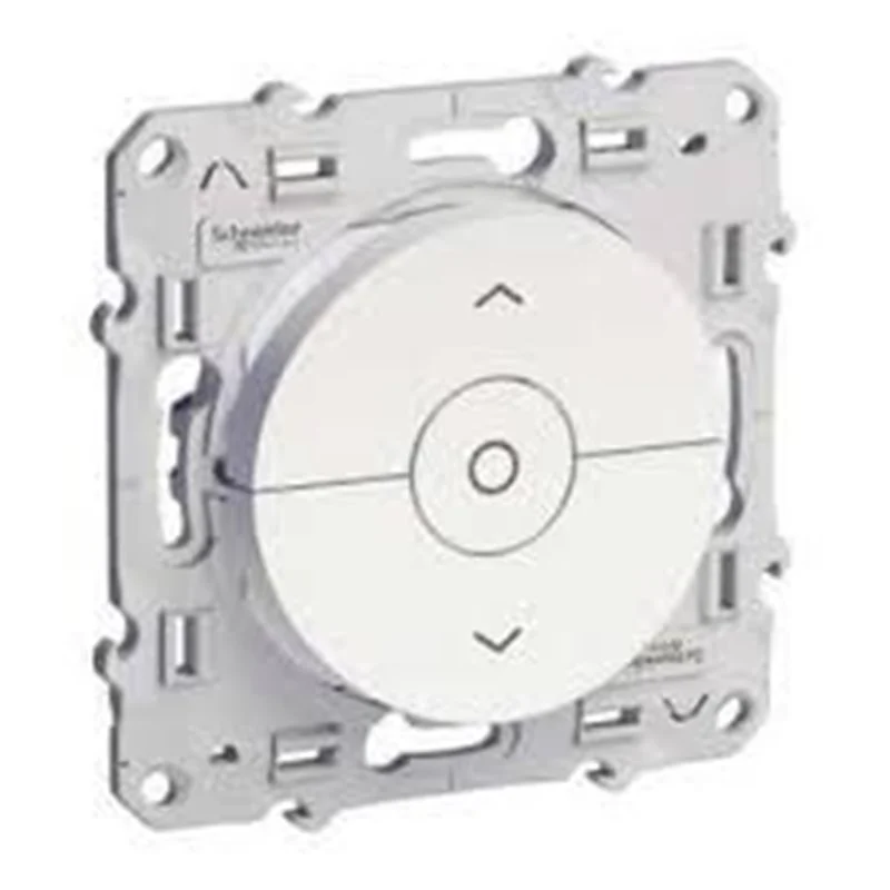 Odace, interrupteur volet roulant blanc 3 boutons, montée/descente/stop à vis SCHNEIDER S520208 - Promos