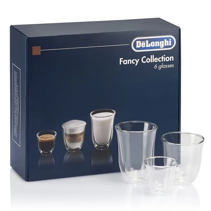 Pack de 6 verres pour cafetière Delonghi 5513296671 - Promos