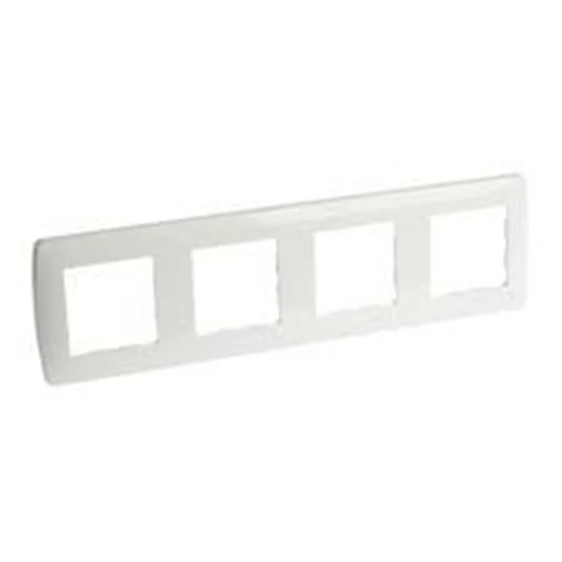 Plaque Esprit - 4 postes horizontaux ou verticaux - Blanc - EUR'OHM 61899