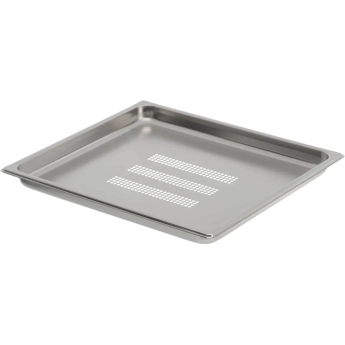 Plat inox GN 2/3 demi perforé pour four vapeur - Neff