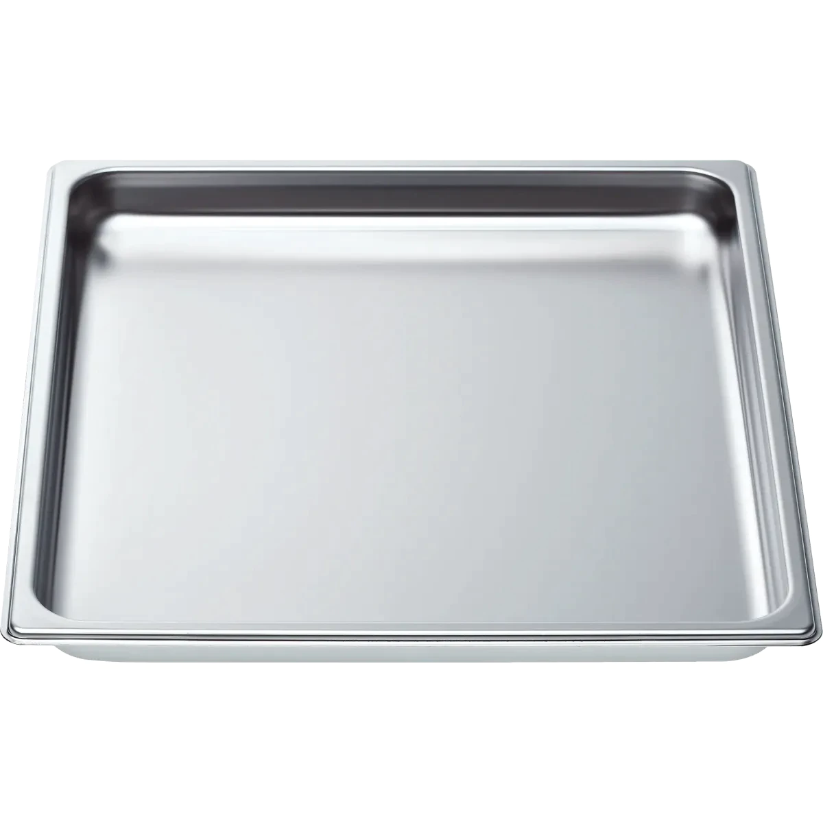 Plat inox GN 2/3 non perforé pour four vapeur Bosch Siemens - Neff